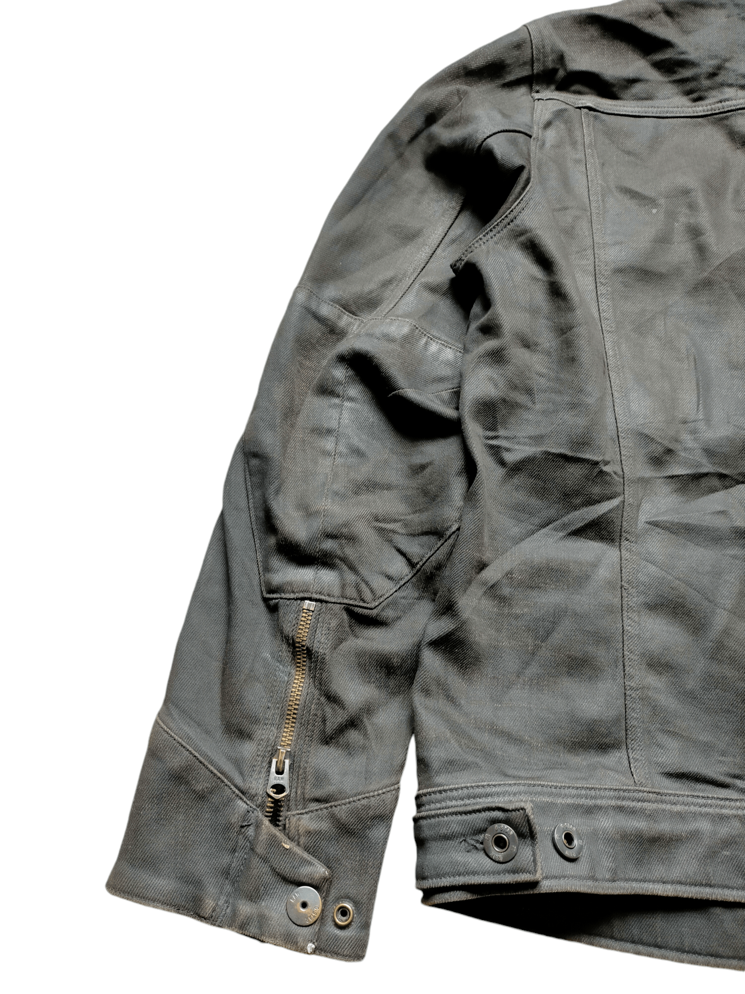 G-Star G-Star Raw Waxed Type 2 Denim Black Jacket Jeans Size US M / EU 48-50 / 2 - 8 Thumbnail