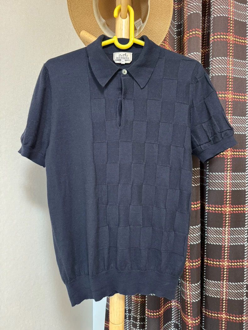 Hermes Hermes Cashmere Short Sleeve Polo-yf Size US XL / EU 56 / 4 - 1 Thumbnail