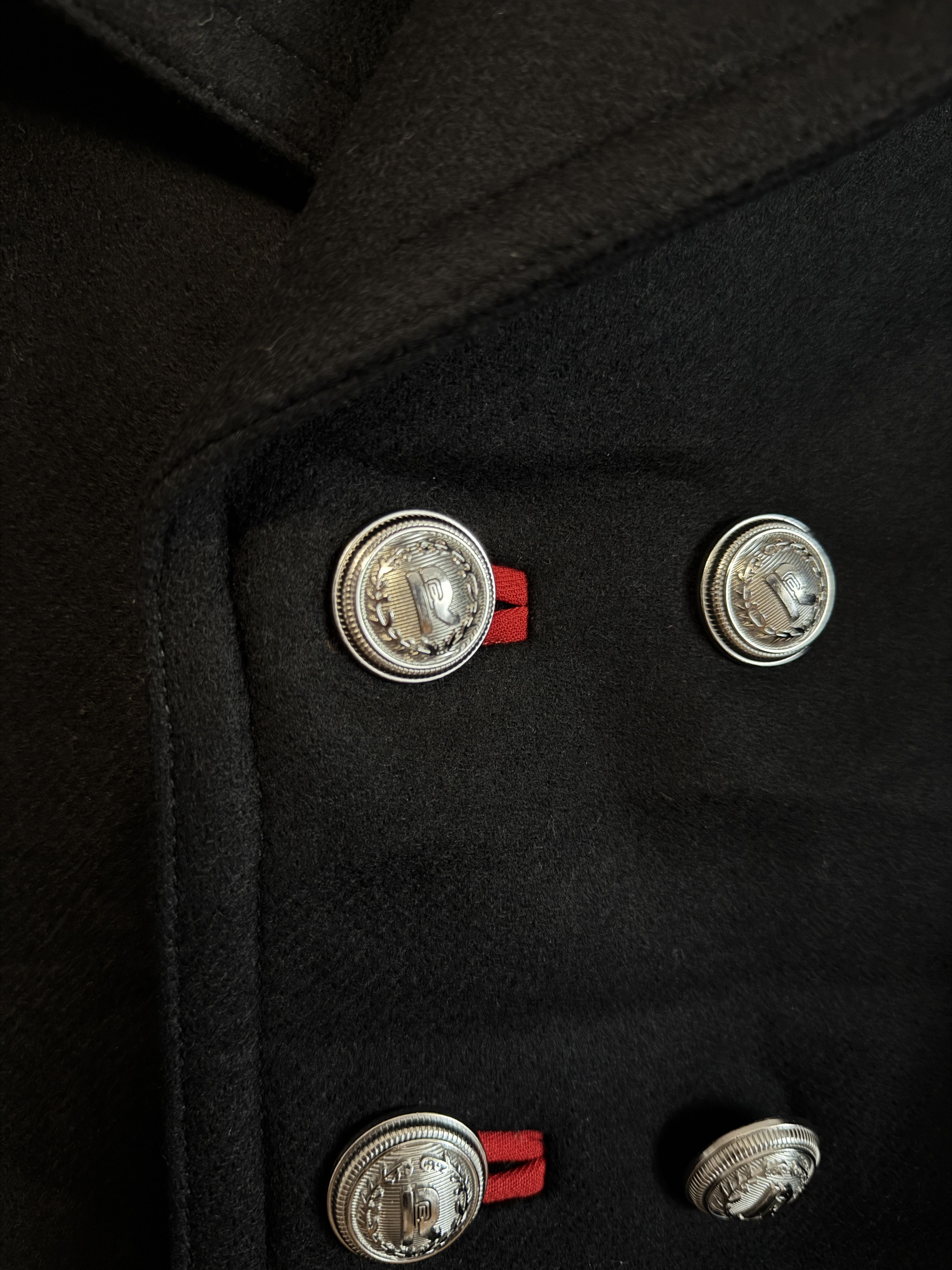 H&M × Paco Rabanne Paco Rabanne x H&M Wool Pea Coat Limited Edition Sz L Size L / US 10 / IT 46 - 4 Thumbnail