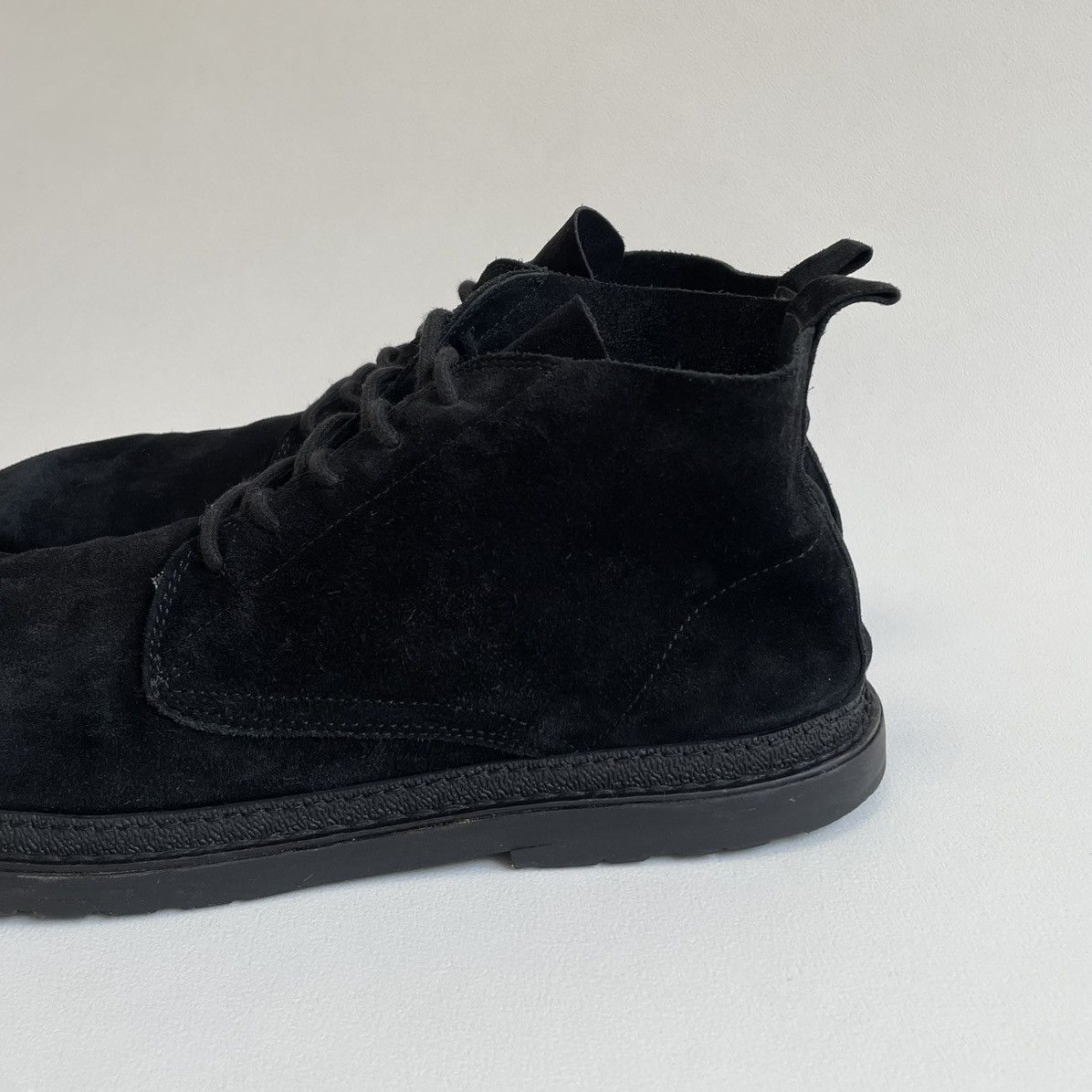 Ann Demeulemeester Early 2010s Black Suede Chukka Boots Size US 12 / EU 45 - 5 Thumbnail