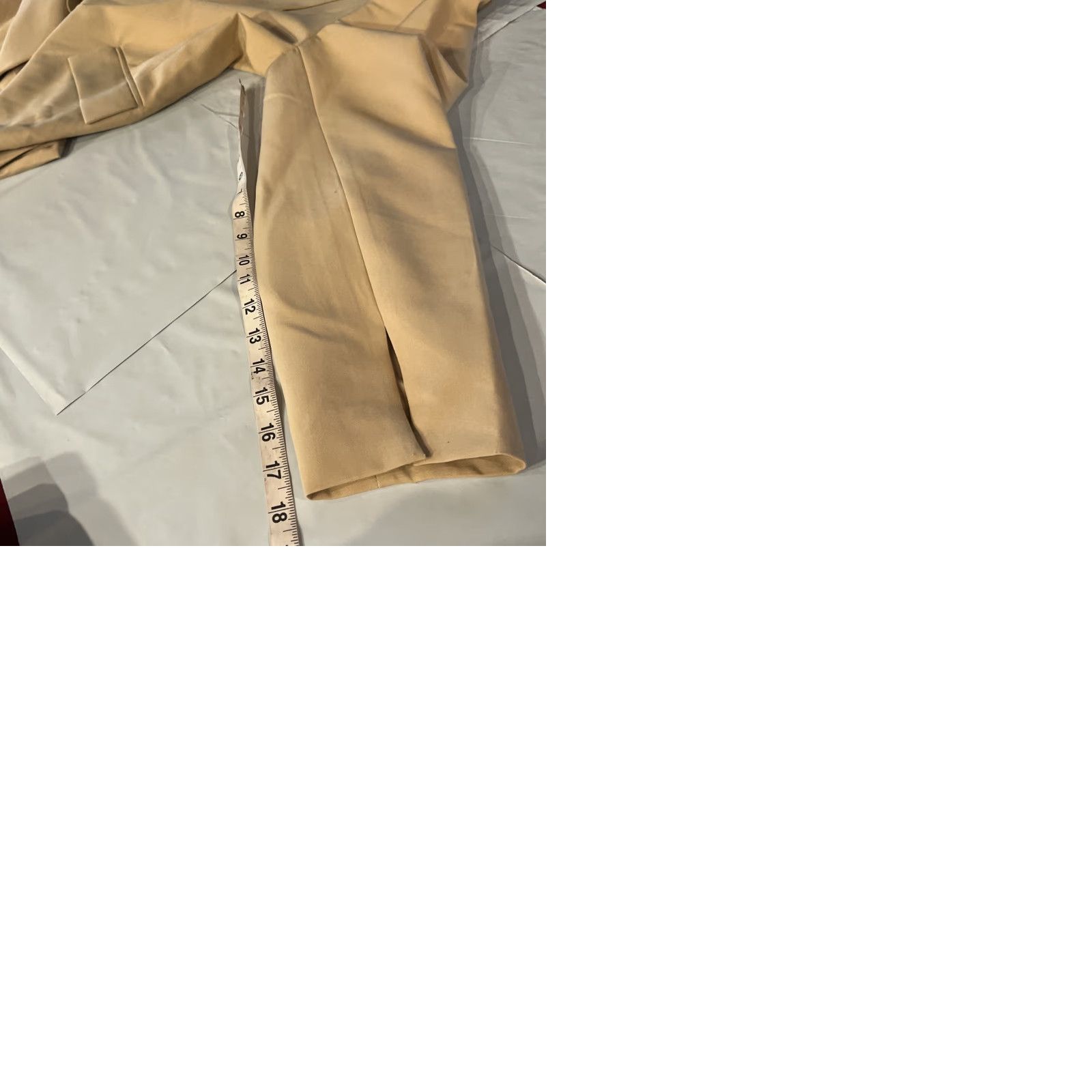 Vintage VINTAGE And Now This Tan BLAZER Womens 1XL One Button Lined Career Office Polyester Light Weight Jacket Size XL / US 12-14 / IT 48-50 - 10 Thumbnail