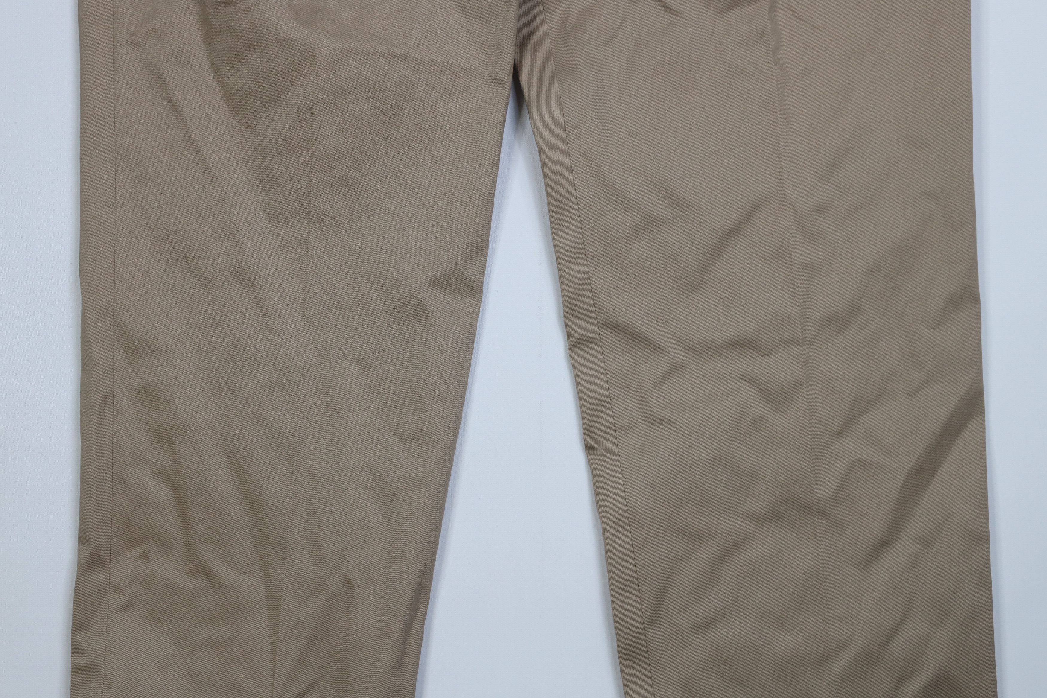 Lands' End Deadstock Vintage Y2K Lands End Wide Leg Chino Pants Beige Size US 38 / EU 54 - 3 Thumbnail