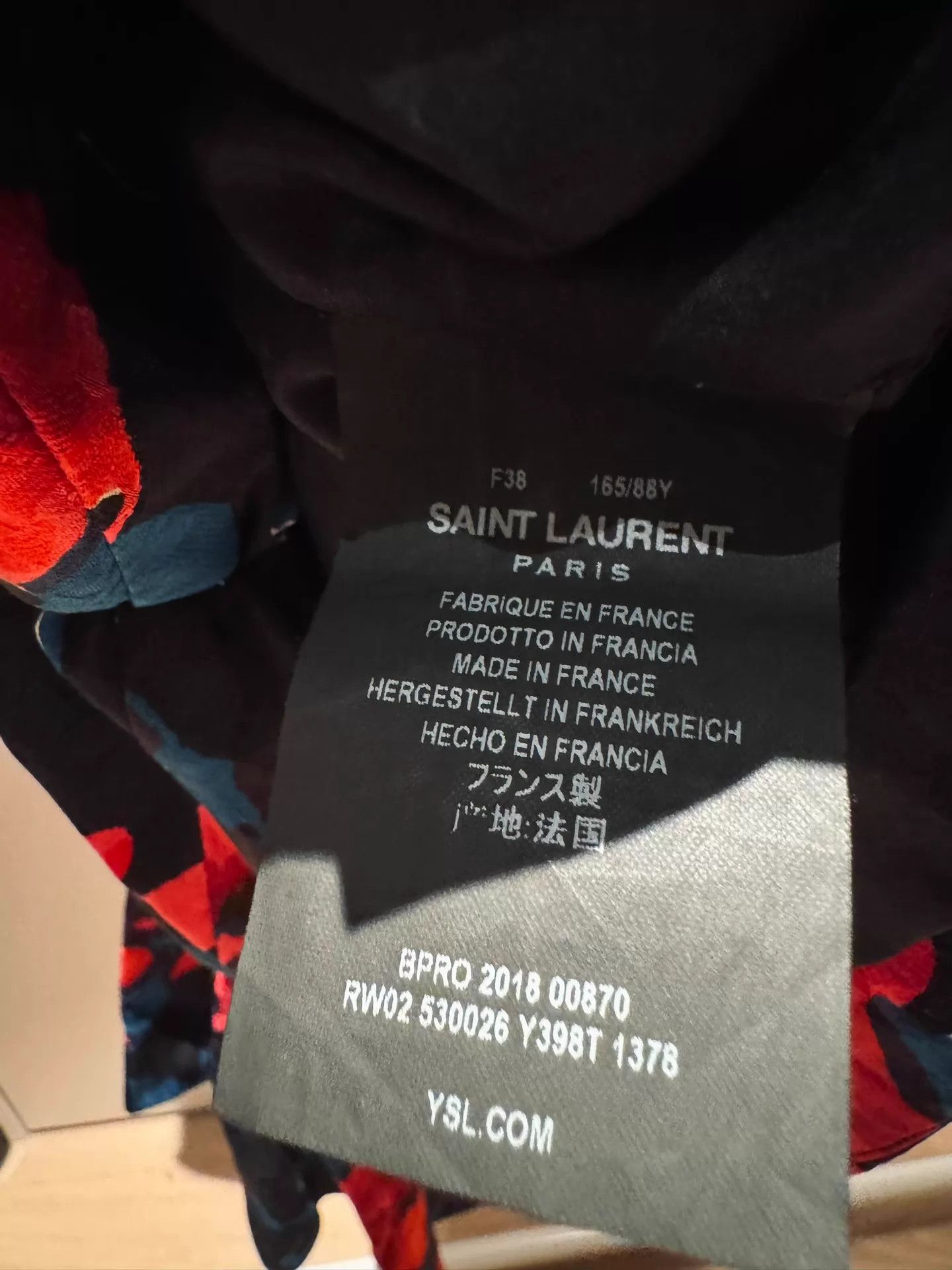 Saint Laurent Paris SLP 18FW Runway Floral Bodycon Silk Dress 38 Rosamund Kwan Size XS / US 0-2 / IT 36-38 - 5 Thumbnail