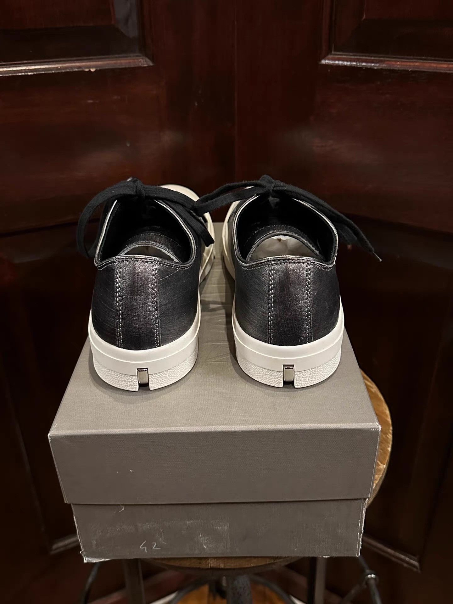 Alexander McQueen Alexander McQueen Pearl‑Black Sneakers with Hidden Ｑ25 Size US 8.5 / EU 41-42 - 3 Thumbnail