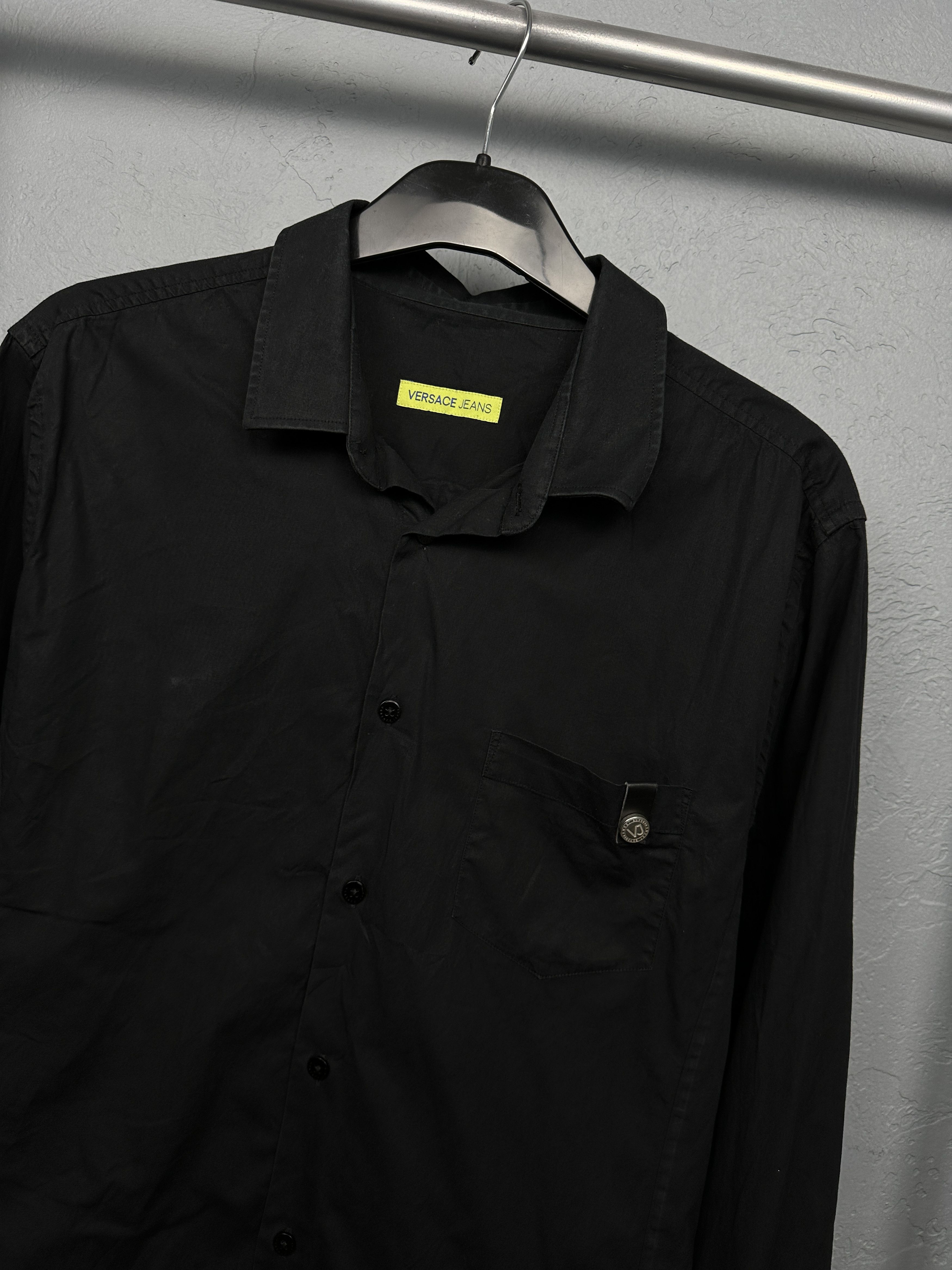 Versace × Versace Jeans Couture Versace Jeans Couture Mens Long Sleeve Black Shirt Size US L / EU 52-54 / 3 - 2 Thumbnail
