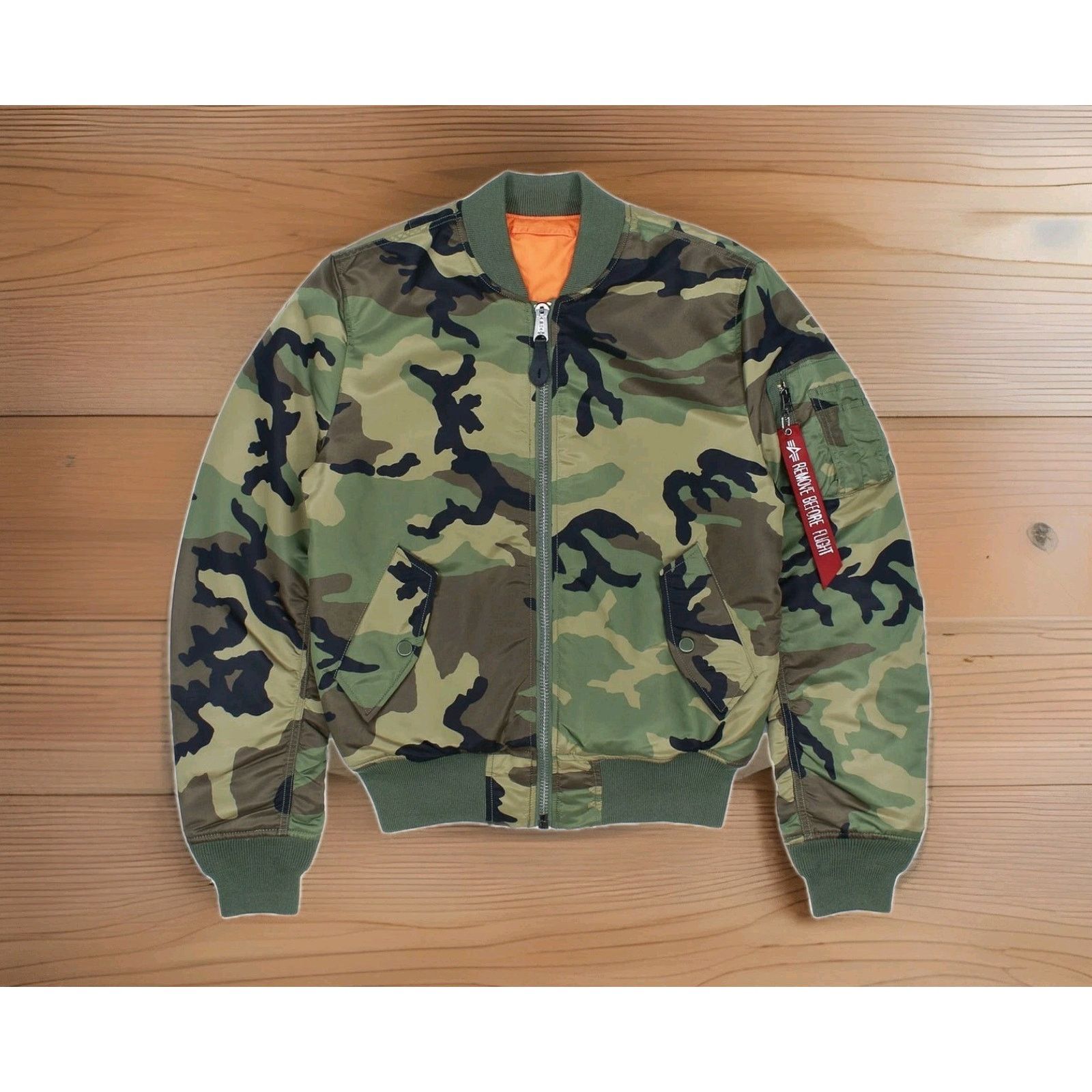 Alpha Industries Alpha Industries MA-1 Flyers Flight Bomber Slim-Fit Jacket Size US L / EU 52-54 / 3 - 4 Thumbnail