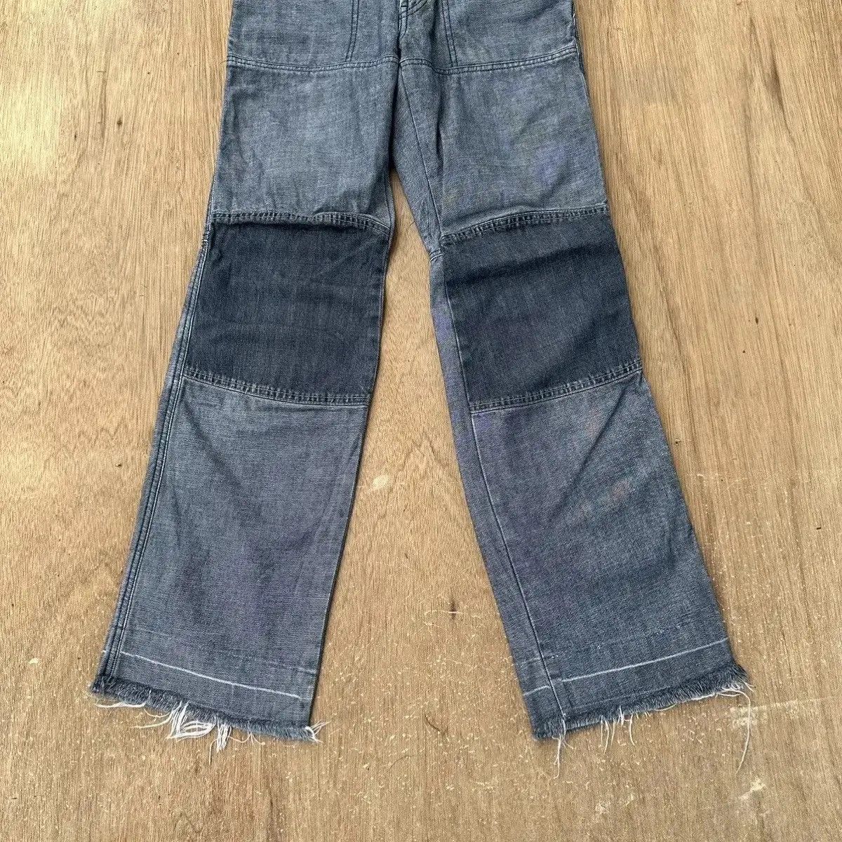 Marithe + Francois Girbaud UNIQUE‼️MARITHE FRANCOIS GIRBAUD JEAN SELVEDGE PATHWORK RARE Size US 26 / EU 42 - 6 Thumbnail