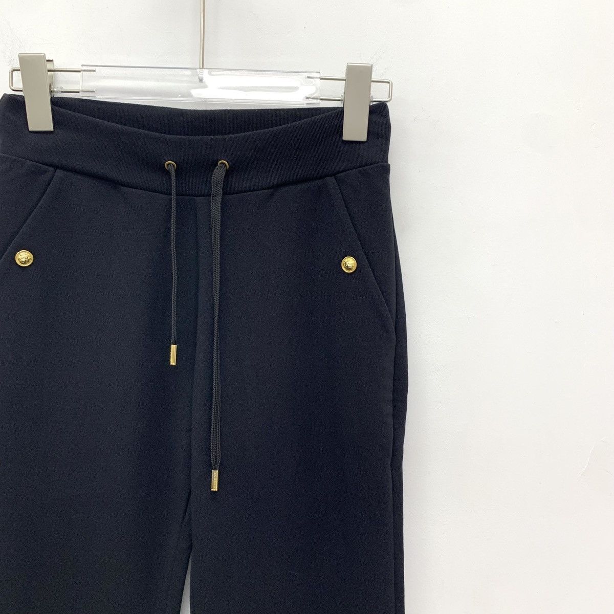 Versace Versace Black Cotton Drawstring Casual Pants K26WX Size US 30 / EU 46 - 3 Thumbnail