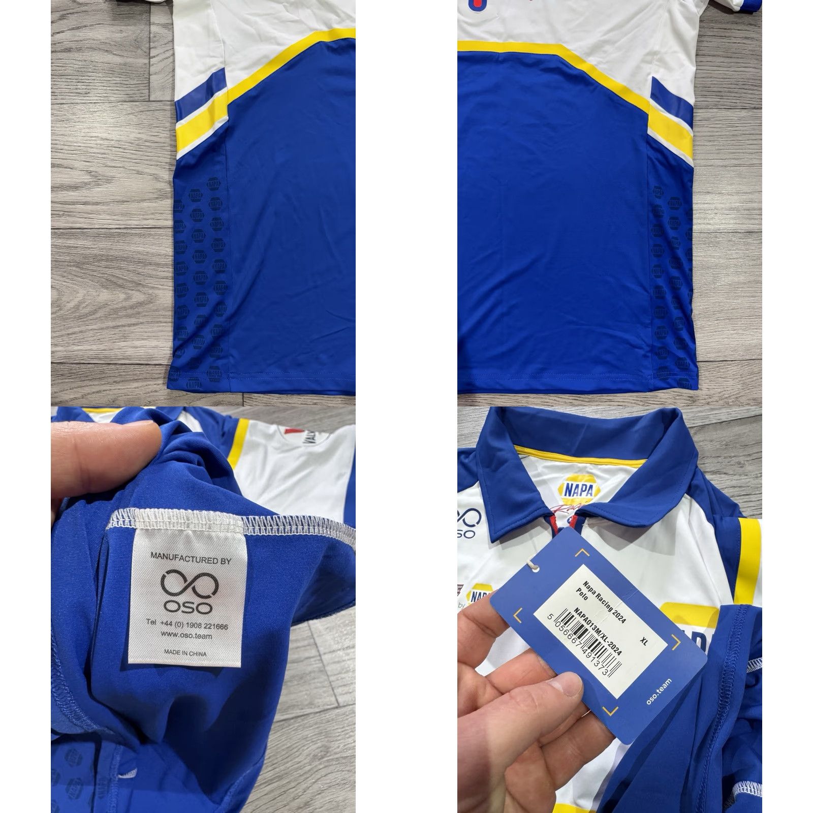 Vintage NWT BTCC Napa Racing Polo Shirt Mens XL White Shirt Size US XL / EU 56 / 4 - 8 Thumbnail