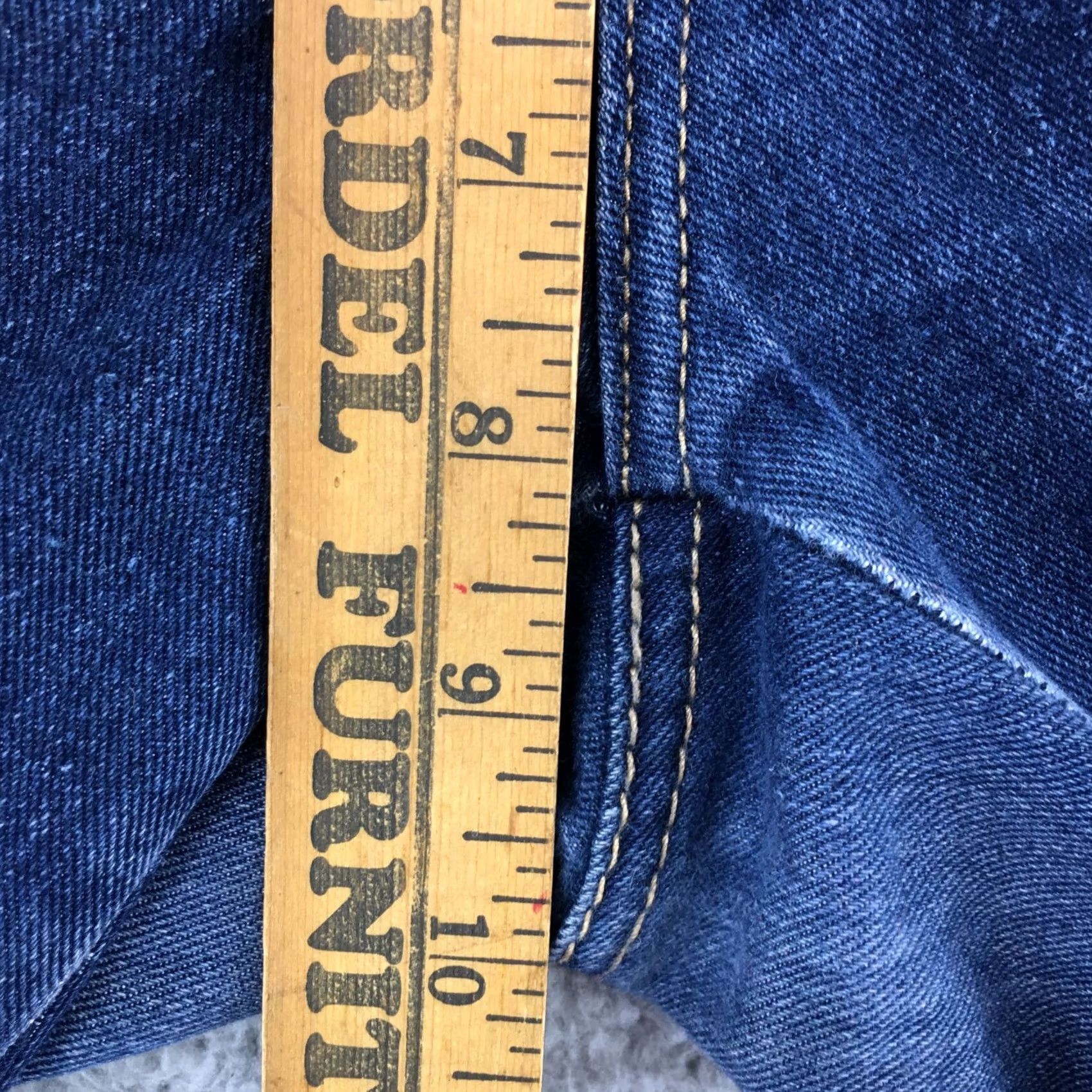 H&M H&M Jeans Womens 29x32 Blue Denim Mid Rise Zip Fly Slim Fit Sqin Low Rise Straight 5-Pocket Classic Modern Vintage No Size 29" - 6 Thumbnail