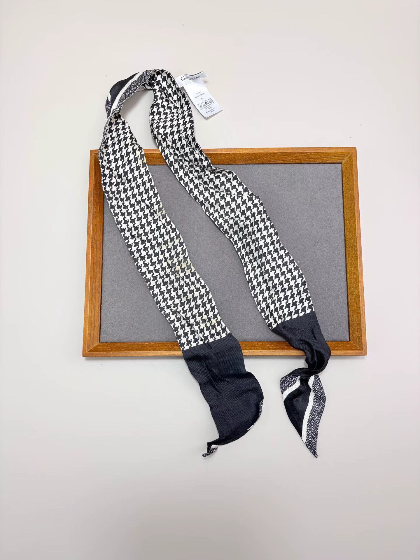 Dior DIOR Dior Houndstooth Scarf K1 Size ONE SIZE - 4 Thumbnail