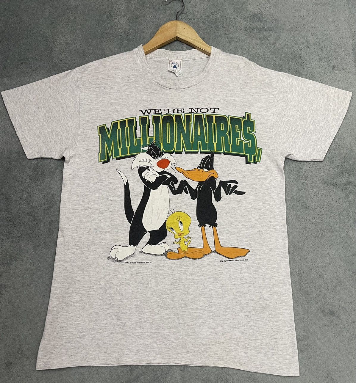 Vintage × Warner Bros Vintage Cartoon Network 1995 Warner Bros by Garment Graphic Size US M / EU 48-50 / 2 - 2 Thumbnail