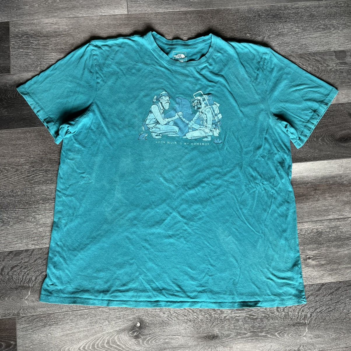 The North Face Vintage Y2K The North Face John Muir is my Homeboy Tee Shirt Size US XXL / EU 58 / 5 - 2 Thumbnail