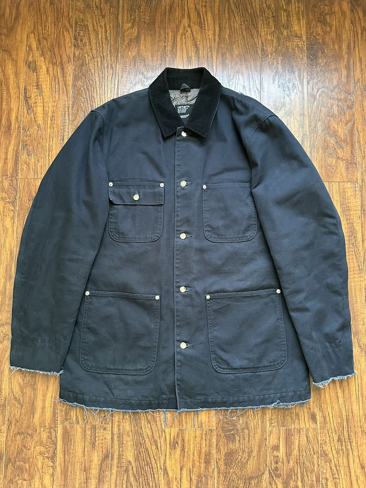 Image of Carhartt Michigan Chore Work Jacket in Navy, Men's (Size XL)