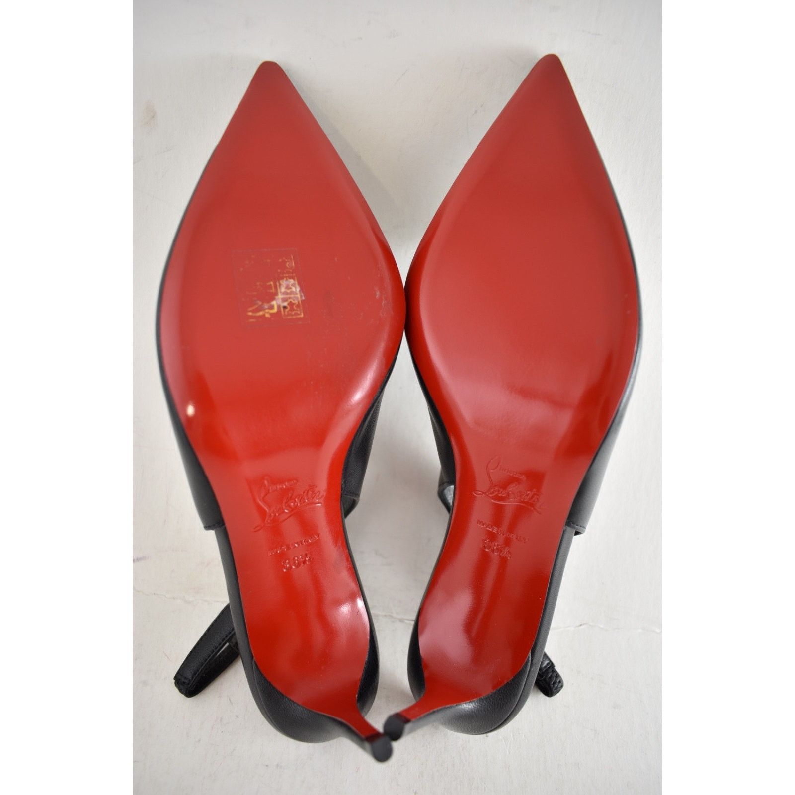 Christian Louboutin Christian Louboutin Hot Chick Sling 70 Black Nappa 36.5 Size US 6.5 / IT 36.5 - 14 Thumbnail