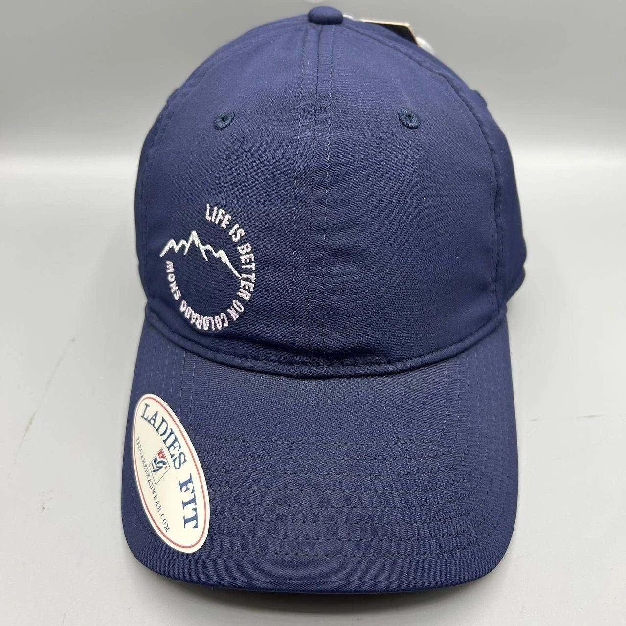 The Game Life is Better on Colorado Snow Hat Women Blue Strap Back Size ONE SIZE - 1 Thumbnail