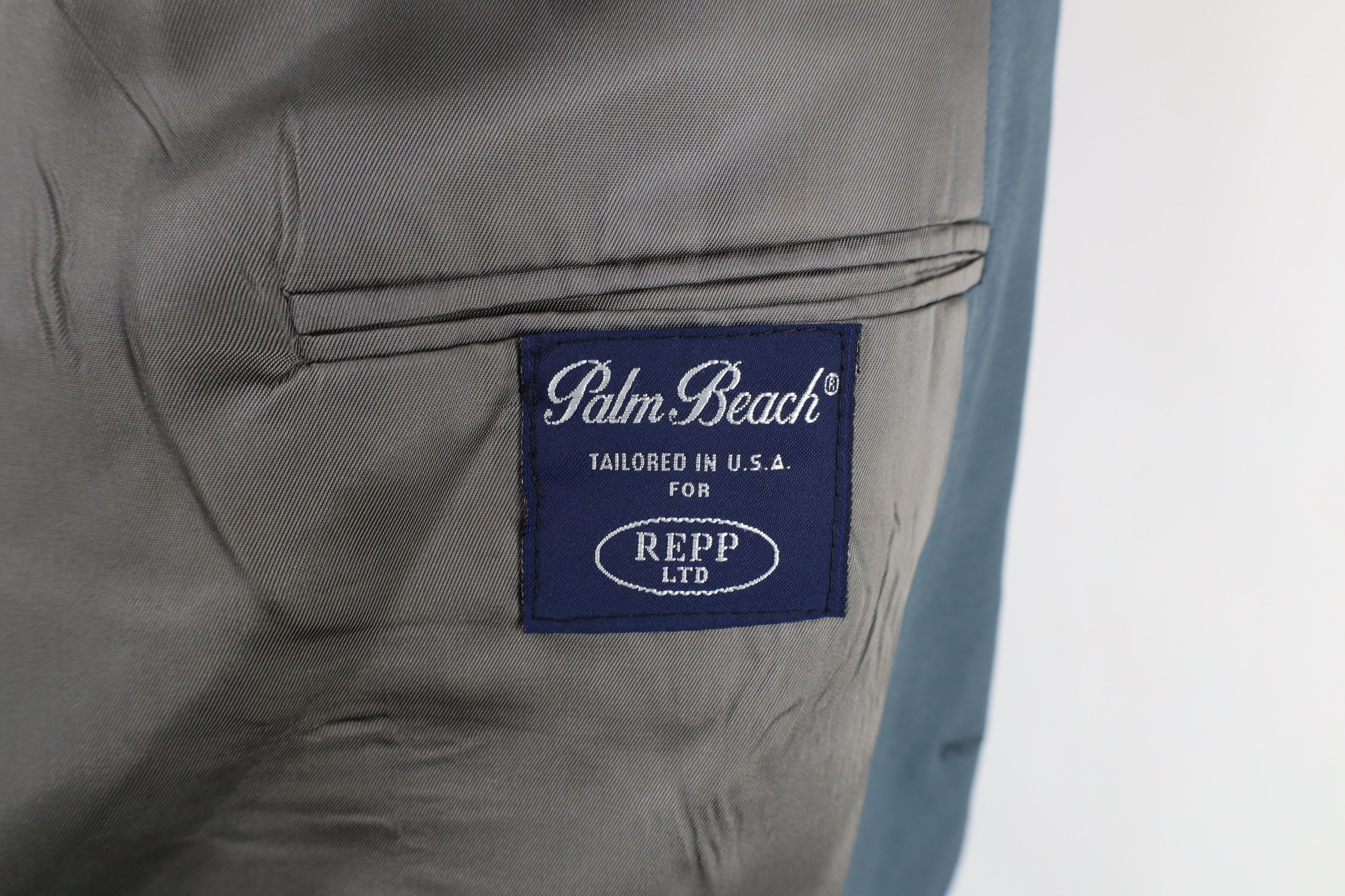 Vintage Vintage 90s Palm Beach Button Suit Coat Jacket Blazer USA Size US XXL / EU 58 / 5 - 11 Thumbnail