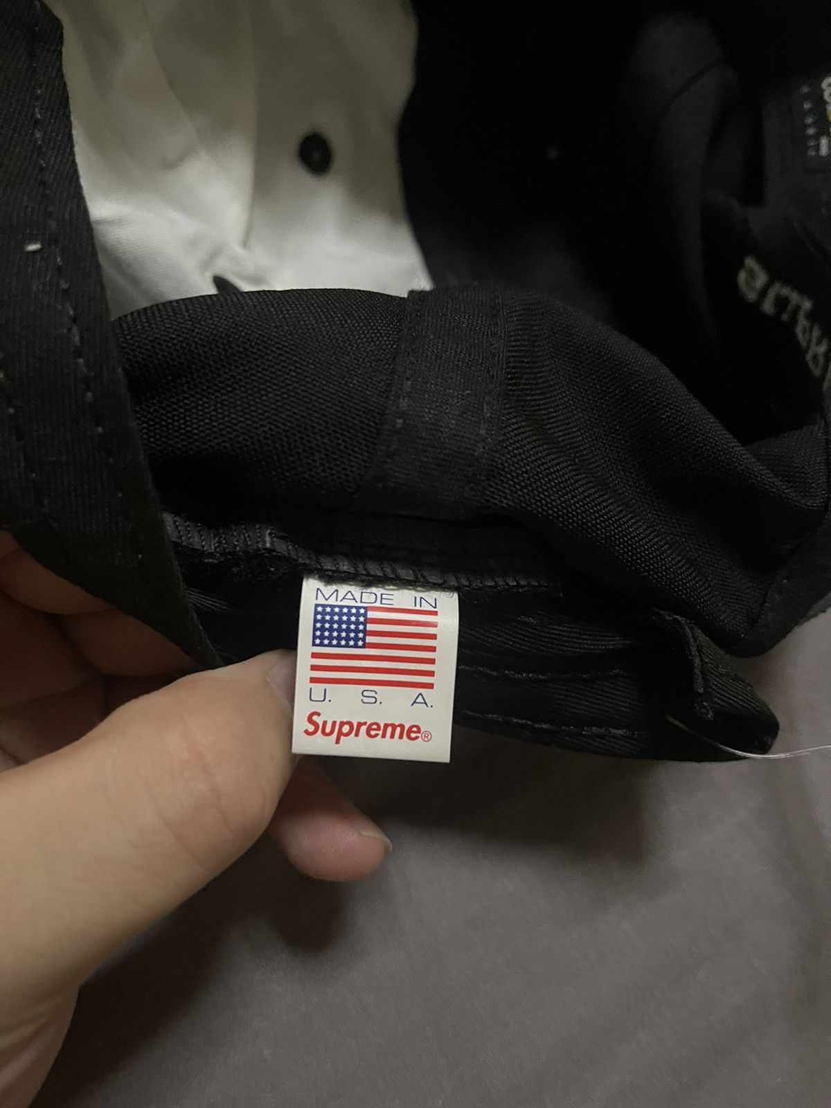 Supreme Supreme fw18 cordura S logo 6-panel black Size ONE SIZE - 3 Thumbnail