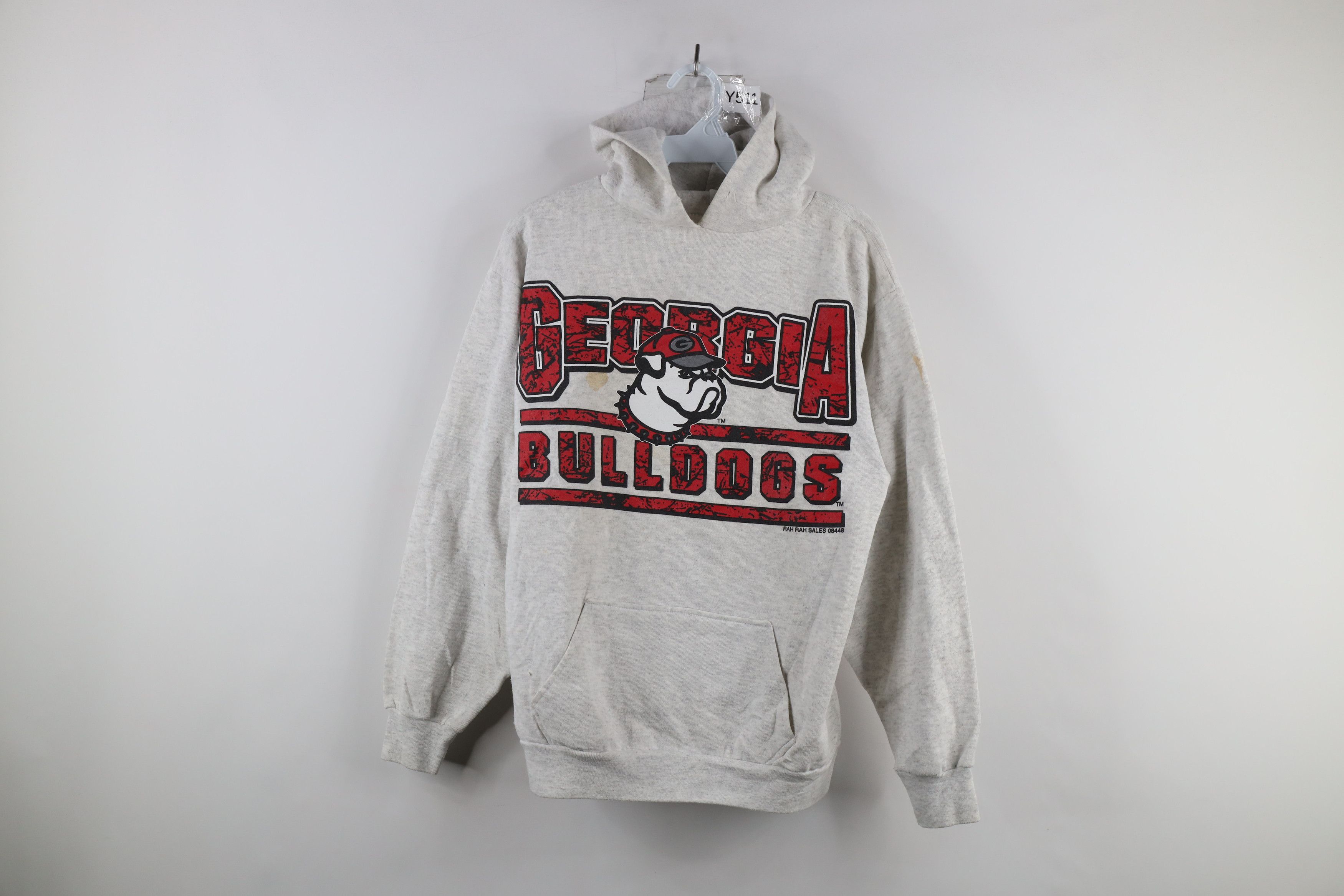 Image of Vintage 90's Out University Of Georgia Bulldogs Hoodie Usa in Grey, Women's (Size Large)