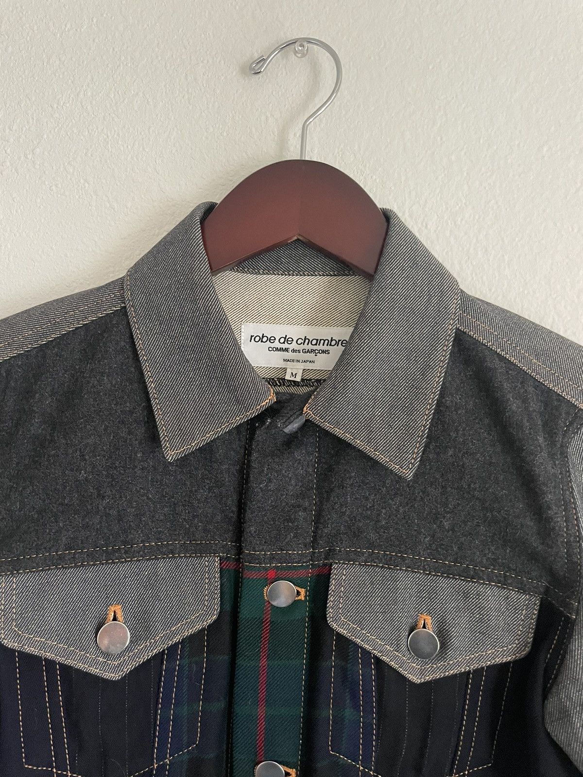 Comme des Garcons Comme des Garçons Cropped Denim Biker Jacket Size M / US 6-8 / IT 42-44 - 3 Thumbnail