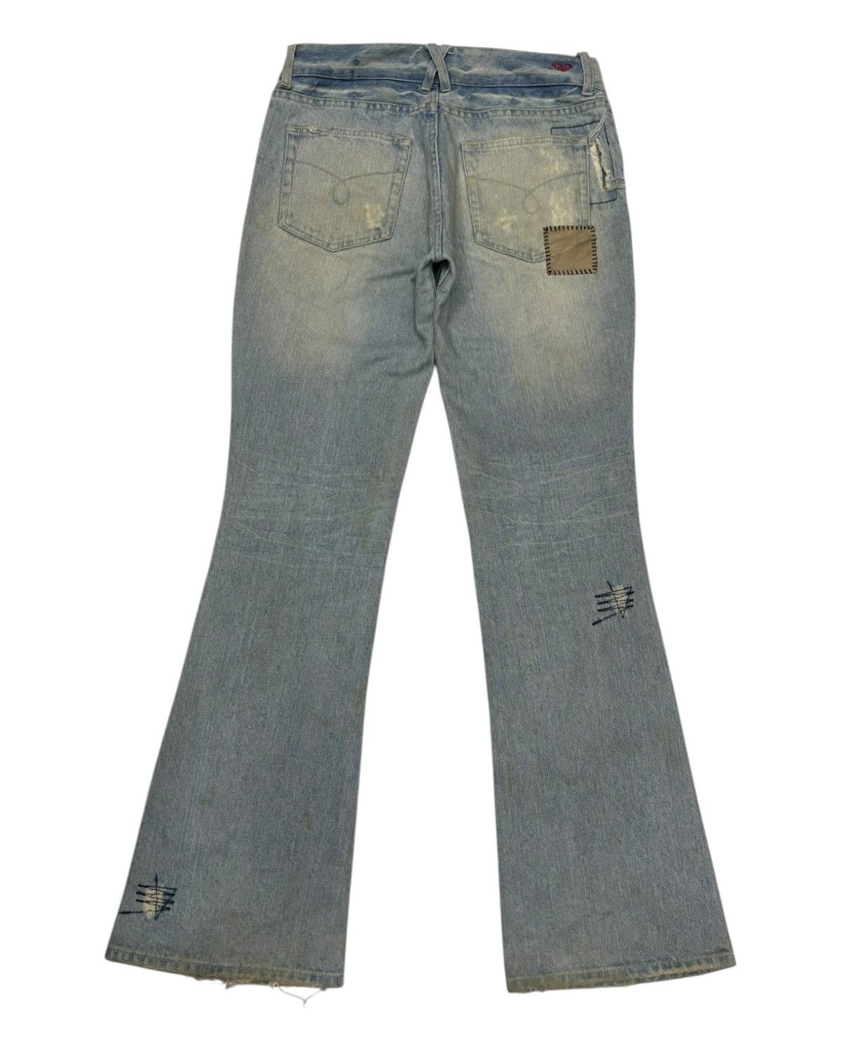 Japanese Brand × Kapital × Undercover Vintage Hippie Flare Jeans Bootcut Distressed Patchwork Roxy Size 30" / US 8 / IT 44 - 10 Thumbnail