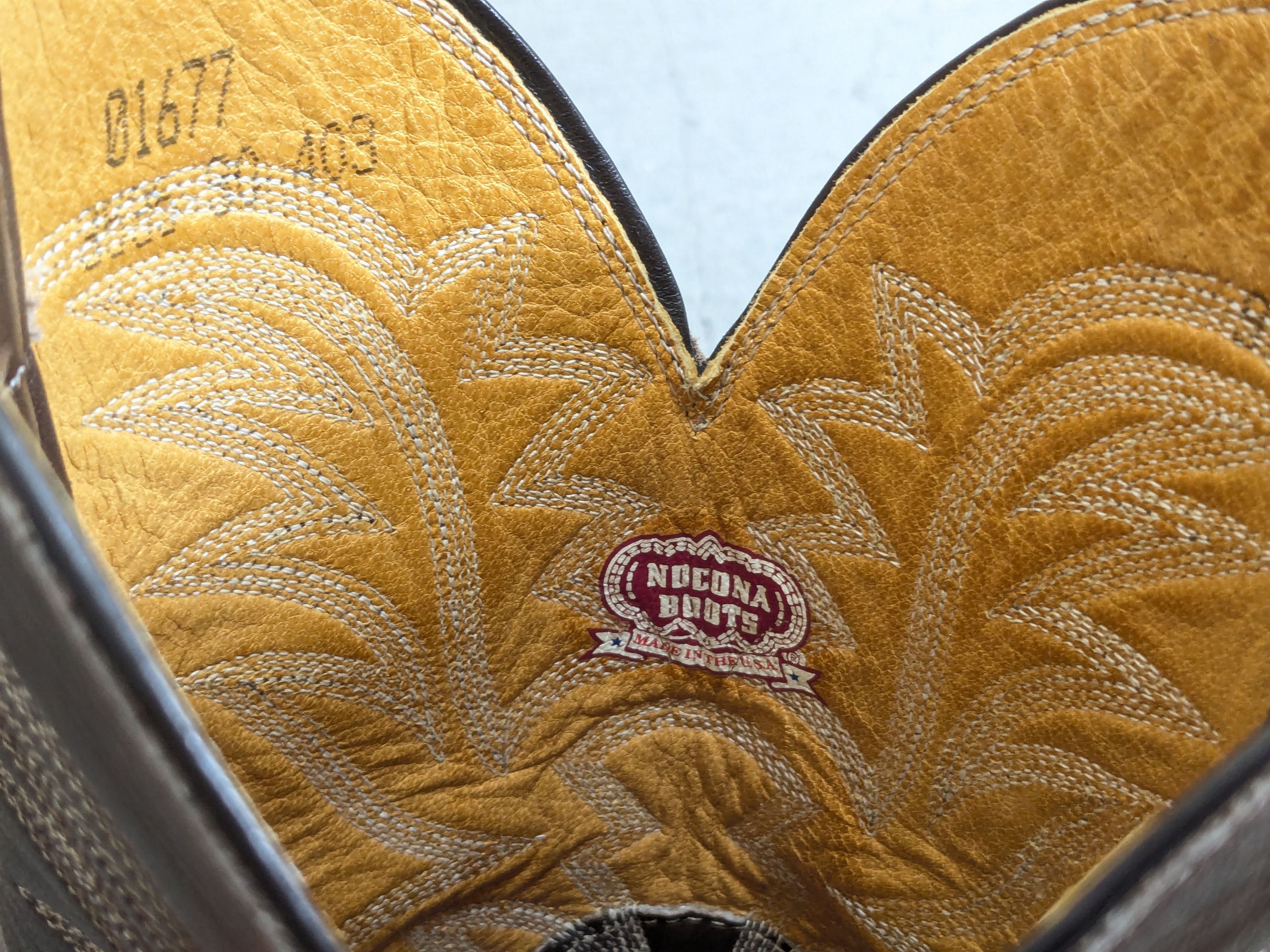 Nocona Boots Nocona Cowboy Boots 9 D Gray Leather Western Elephant Print Size US 8.5 / EU 41-42 - 3 Thumbnail