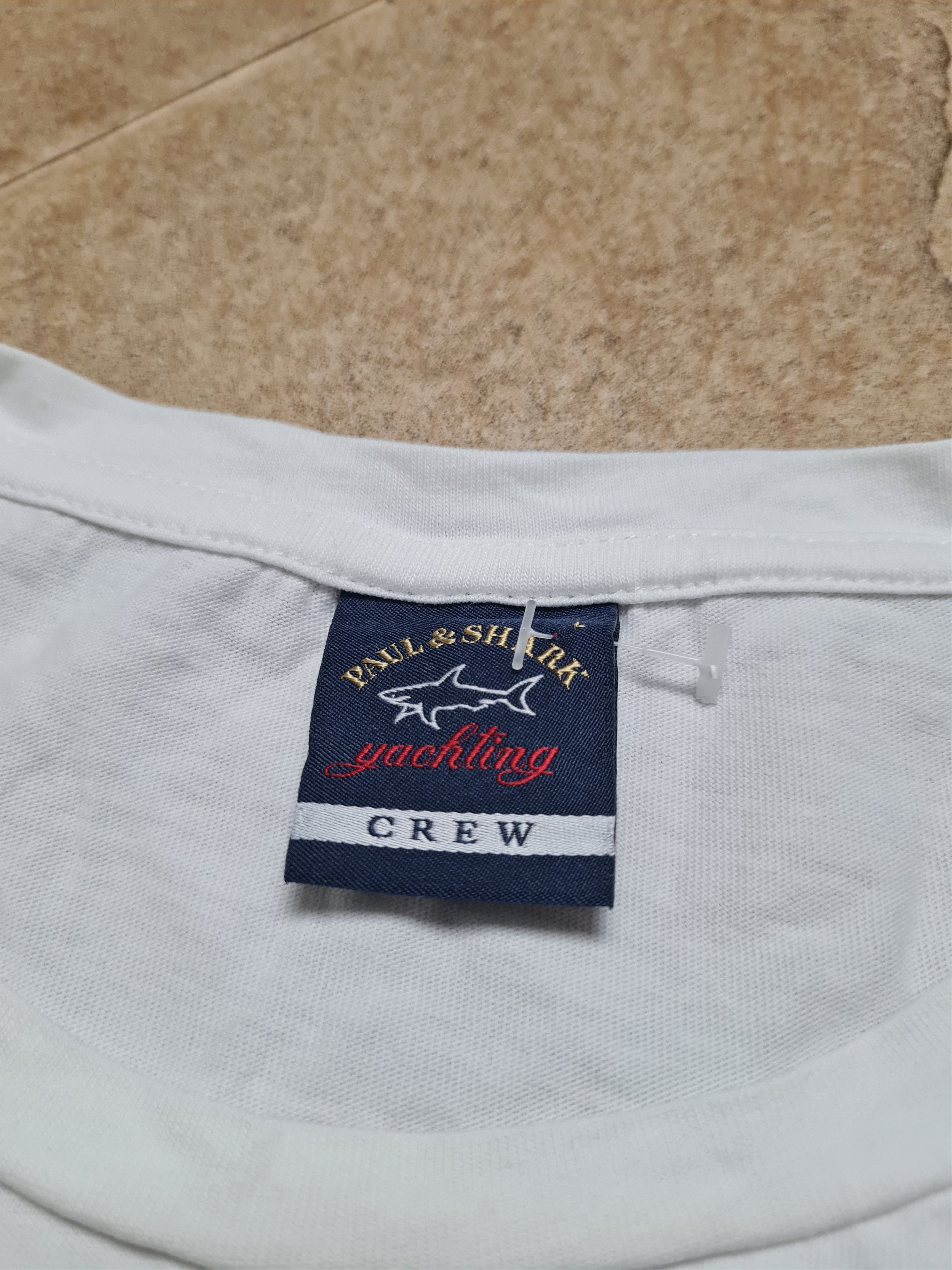 Paul & Shark Authentic Paul & Shark White Long Sleeve Tee Yachting Logo Size US L / EU 52-54 / 3 - 13 Thumbnail