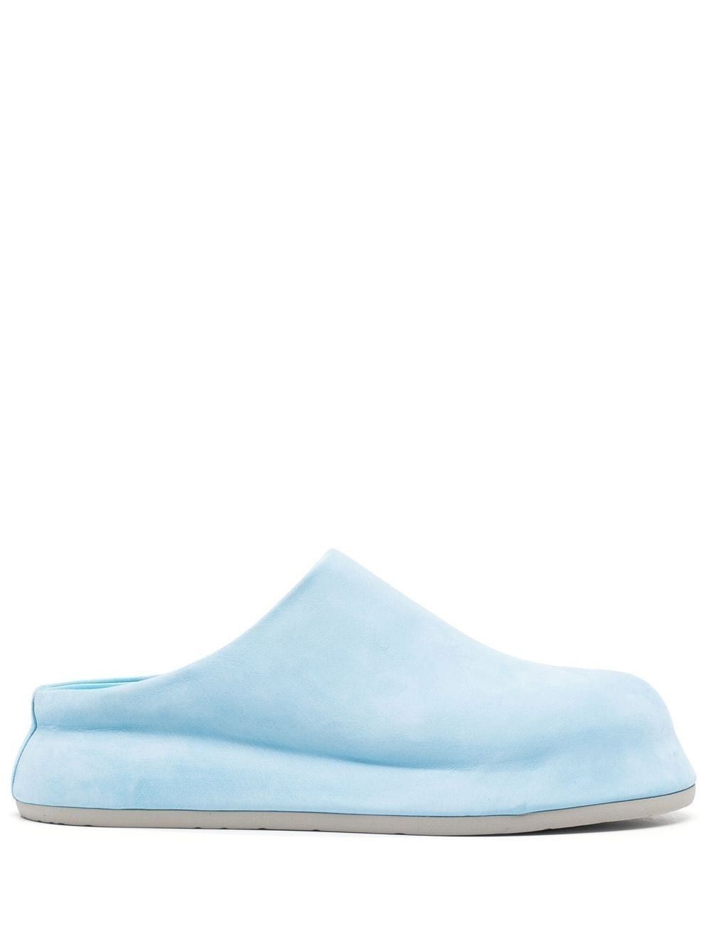 Jacquemus o1mle1025 Unisex Les Mules Bricciola in Light Blue Size US 5 / EU 37 - 1 Thumbnail