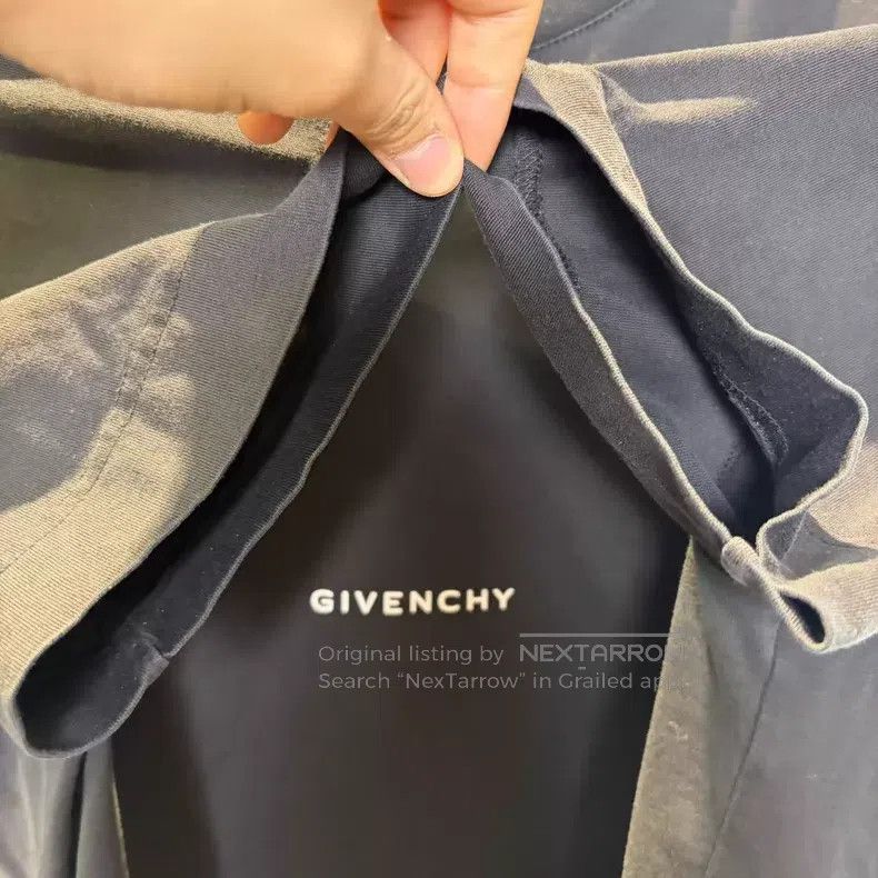 Givenchy Givenchy Black Cross Back Short Sleeve Size US L / EU 52-54 / 3 - 3 Thumbnail