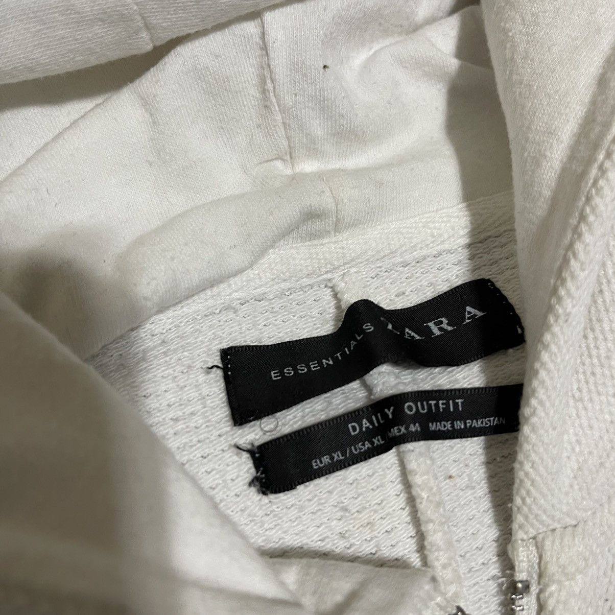 Zara Zara white knit hoodie Size US L / EU 52-54 / 3 - 6 Thumbnail