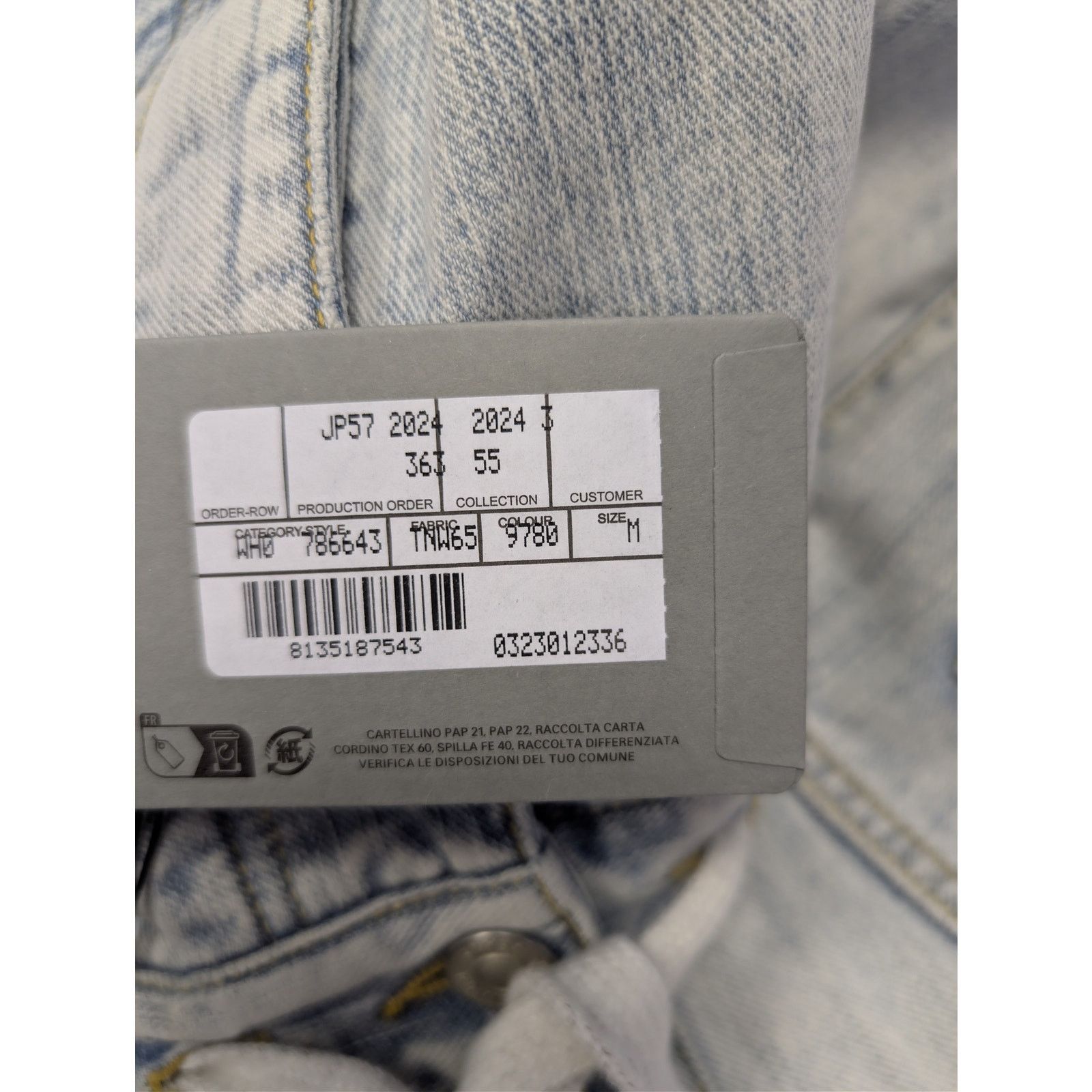 Balenciaga o1rshd1 Oversized Baggy Denim Pants in Bleached Ring Size US 32 / EU 48 - 22 Thumbnail