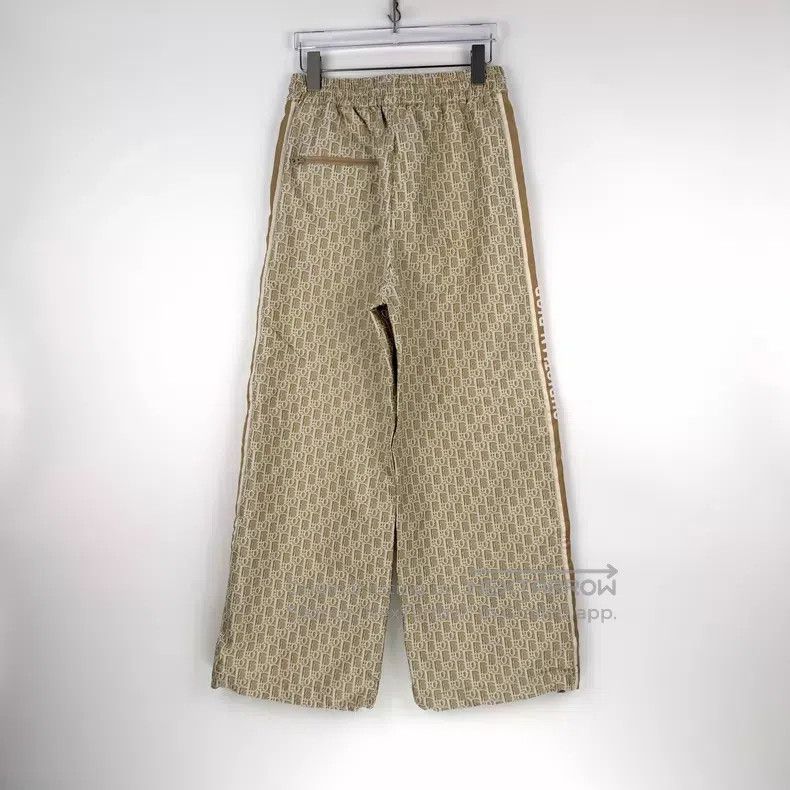 Dior Dior Khaki full logo drawstring trousers Size 25" / US 0 / IT 36 - 4 Thumbnail