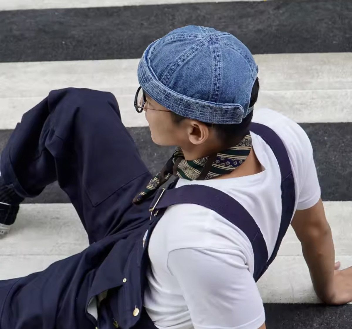 Japanese Brand Vintage Style Denim Brimless Melon Hat Size ONE SIZE - 6 Thumbnail
