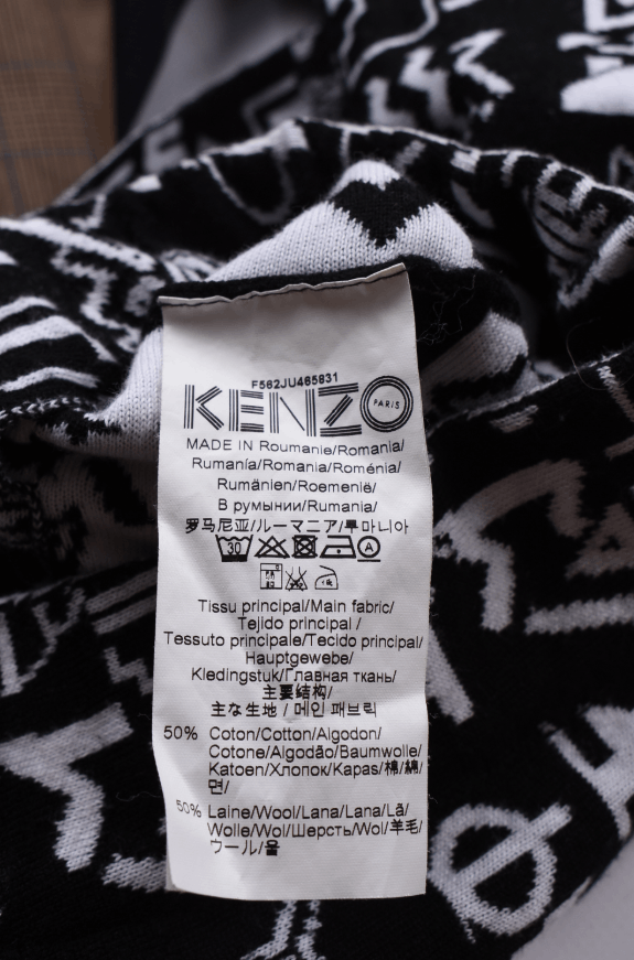 Kenzo Women's Kenzo Graphic Print Black White Mini Skirt Size XS Size 27" / US 4 / IT 40 - 4 Thumbnail