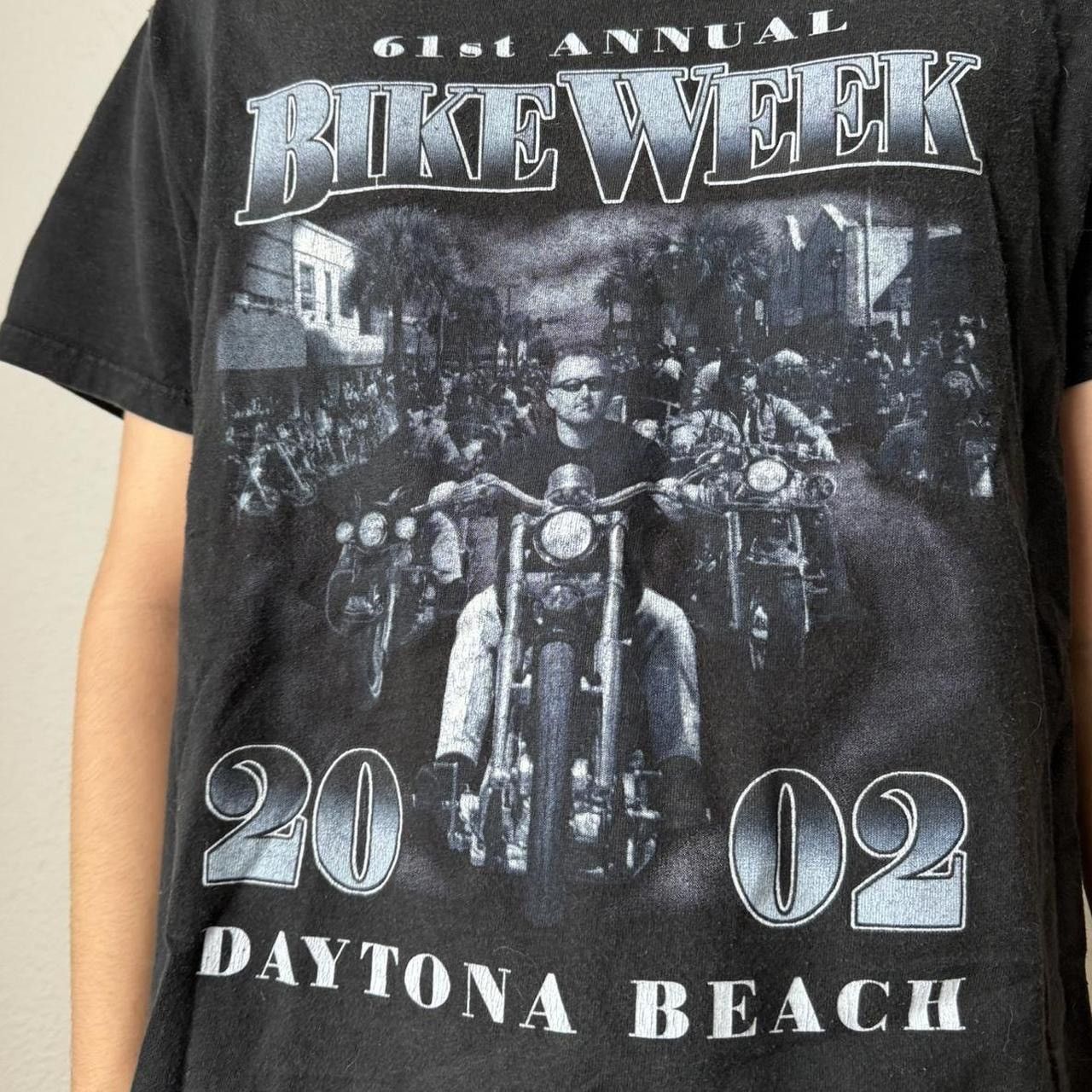 Vintage Vintage 2002 Daytona Sturgis Bike Week Graphics Black Shirt Size US M / EU 48-50 / 2 - 5 Thumbnail
