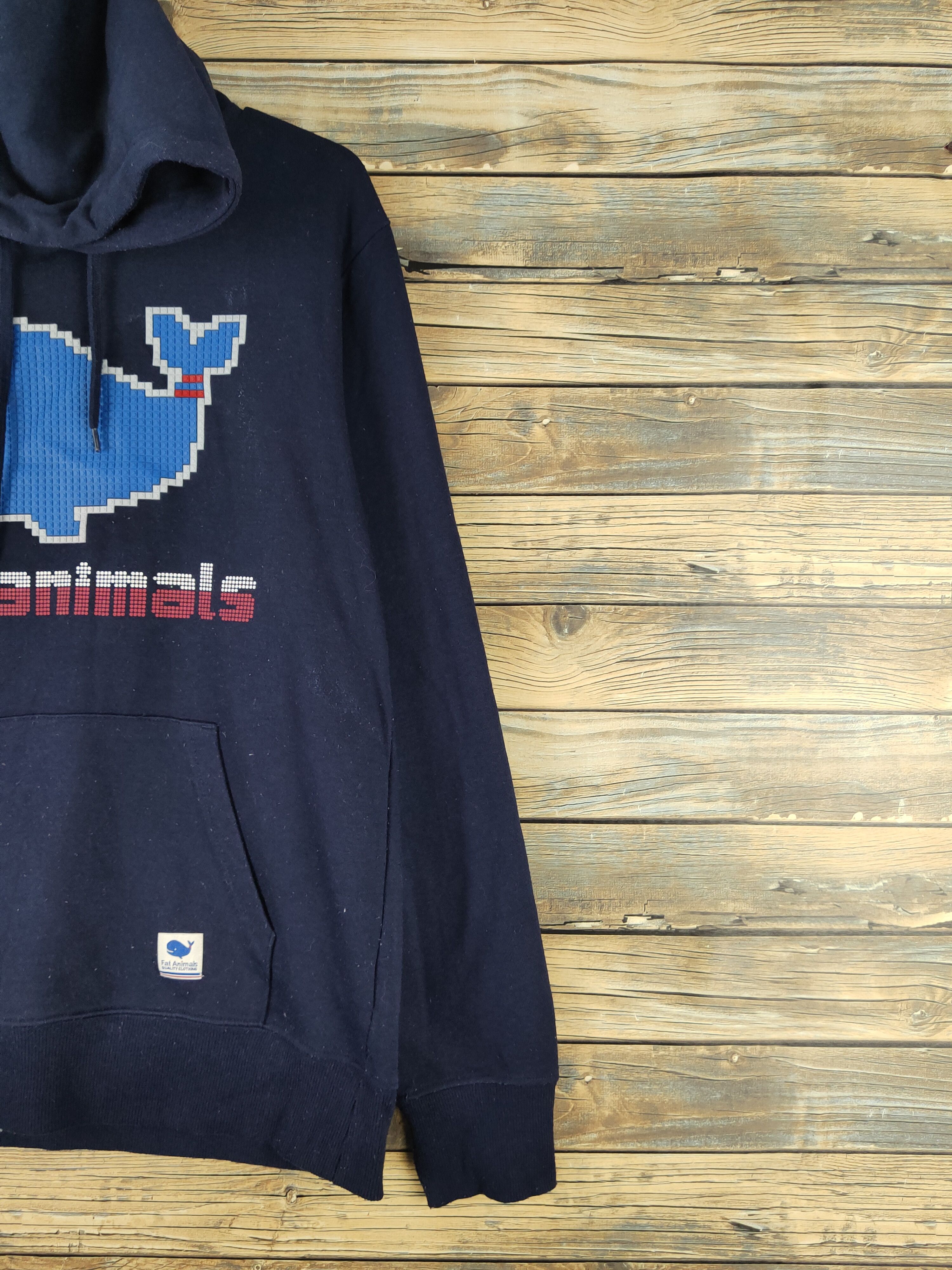 Japanese Brand DL Fat Animals Navy Hoodie Sweatshirts #2446 Size US L / EU 52-54 / 3 - 5 Thumbnail