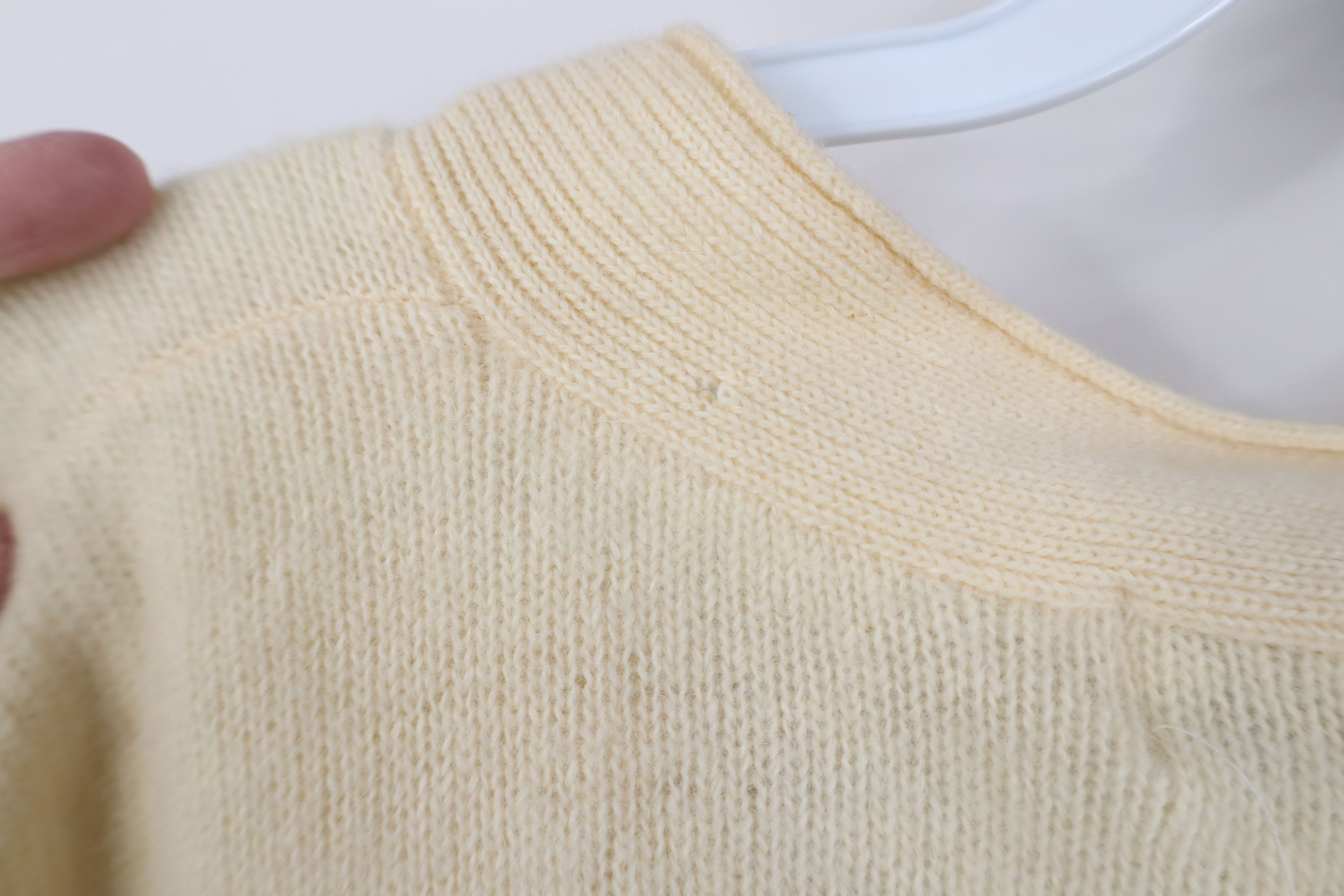 Vintage AS IS Vintage 90s Lambswool Angora Knit Cardigan Sweater Size M / US 6-8 / IT 42-44 - 11 Thumbnail