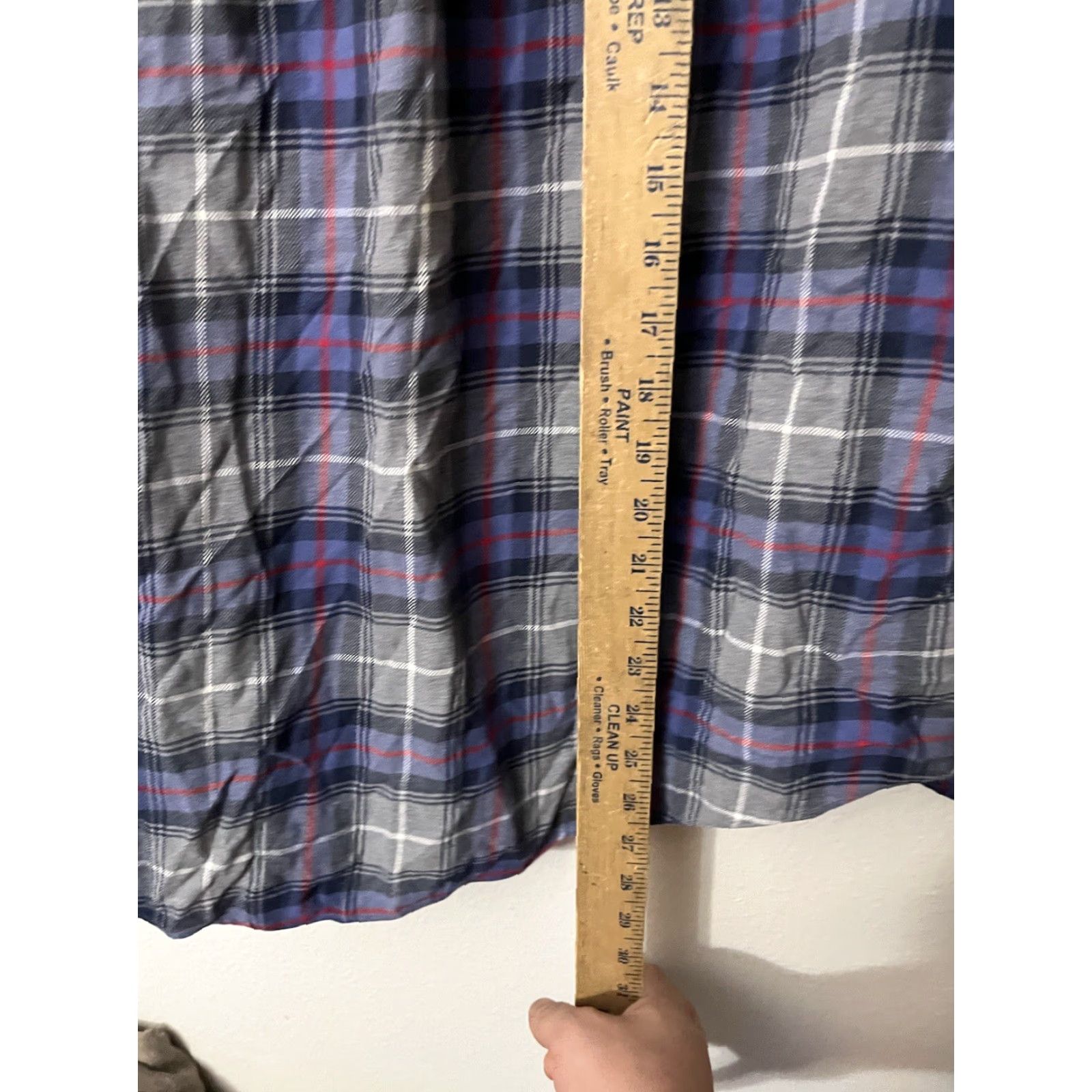 Lands' End Lands' End Shirt Mens 16 Large Flannel Plaid Long Sleeve Cotton Button-Up Casual Outdoor Classic Outdoors Men (Tailored Fit) Size US L / EU 52-54 / 3 - 5 Thumbnail