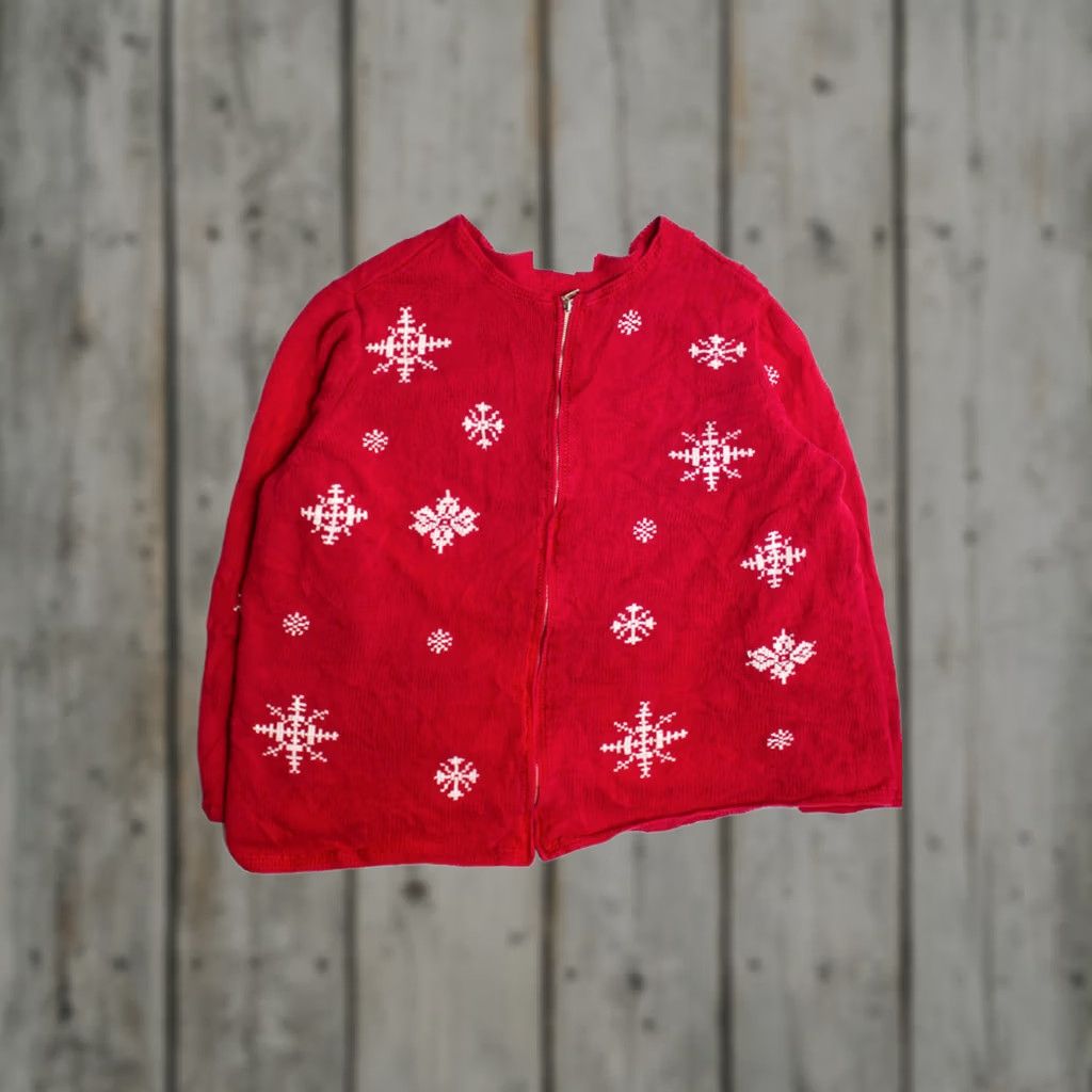 Vintage VINTAGE Casual Corner Red Ugly Christmas Sweater Shirt Adult XS? Size XL / US 12-14 / IT 48-50 - 1 Thumbnail