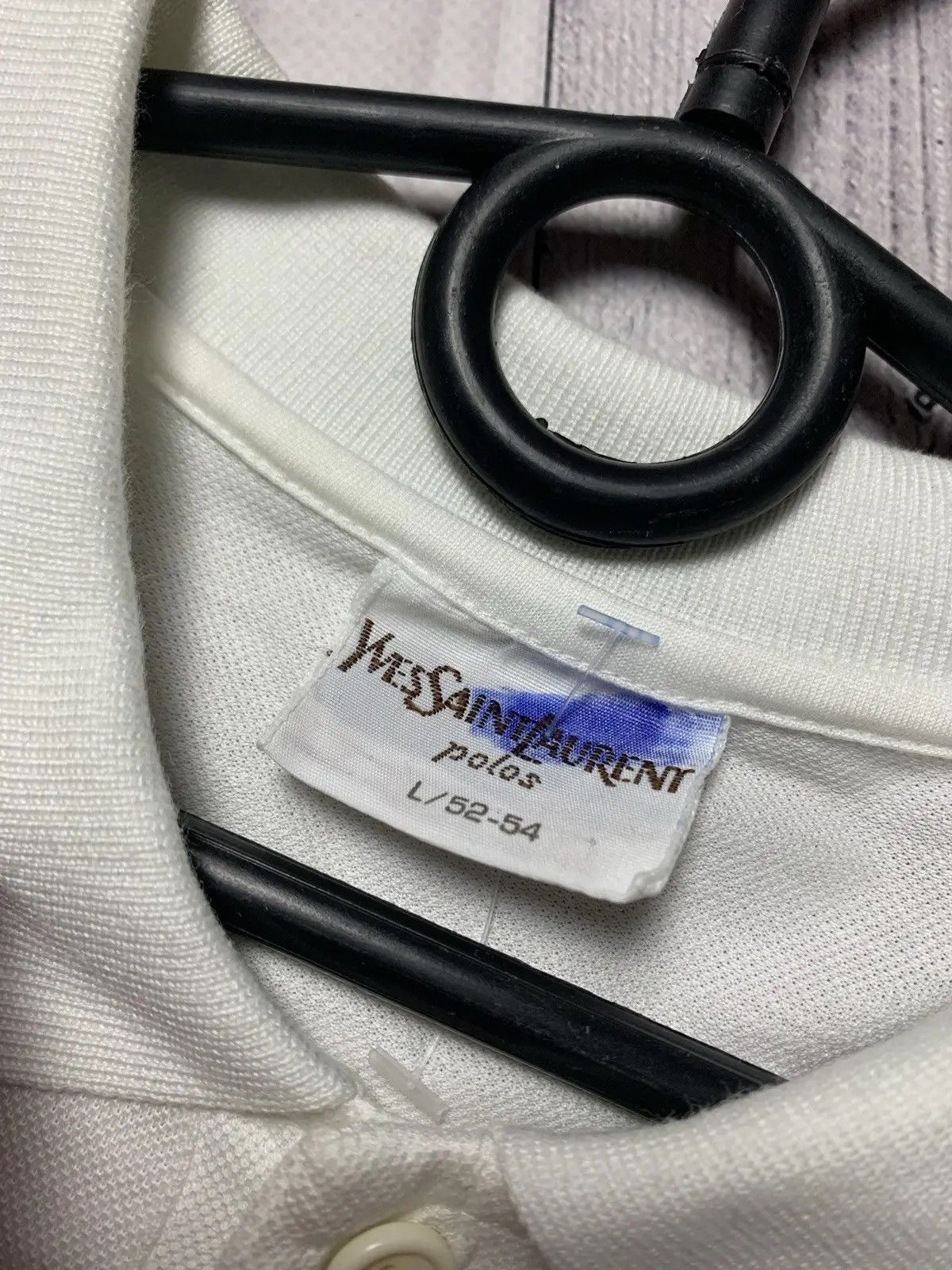 Yves Saint Laurent Polo Yves Saint Laurent white shirt logo size L Size US L / EU 52-54 / 3 - 4 Thumbnail