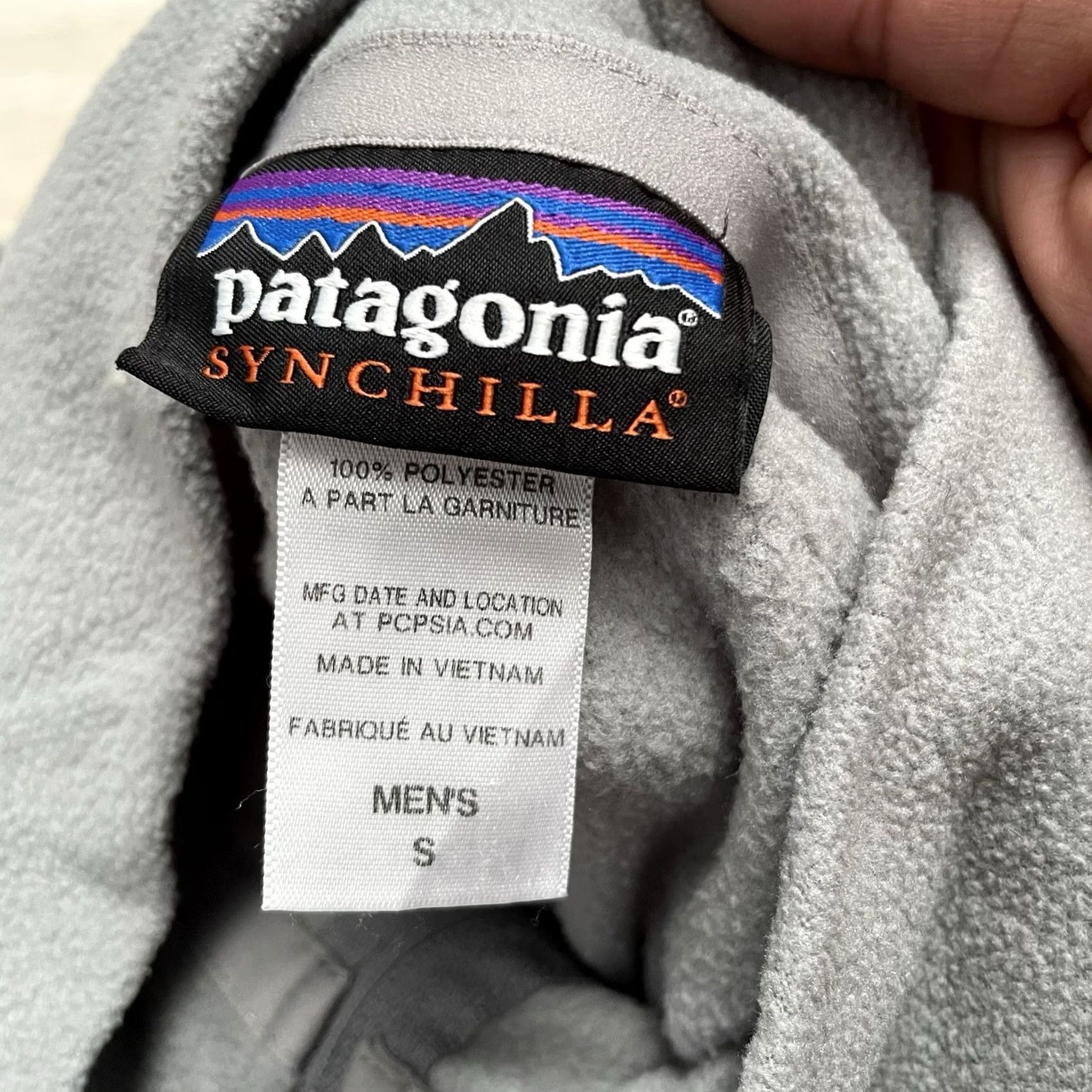 Patagonia Patagonia Synchilla Mens Small Pullover Gray Fleece 1/4 Zip Logo Jacket Size US S / EU 44-46 / 1 - 5 Thumbnail