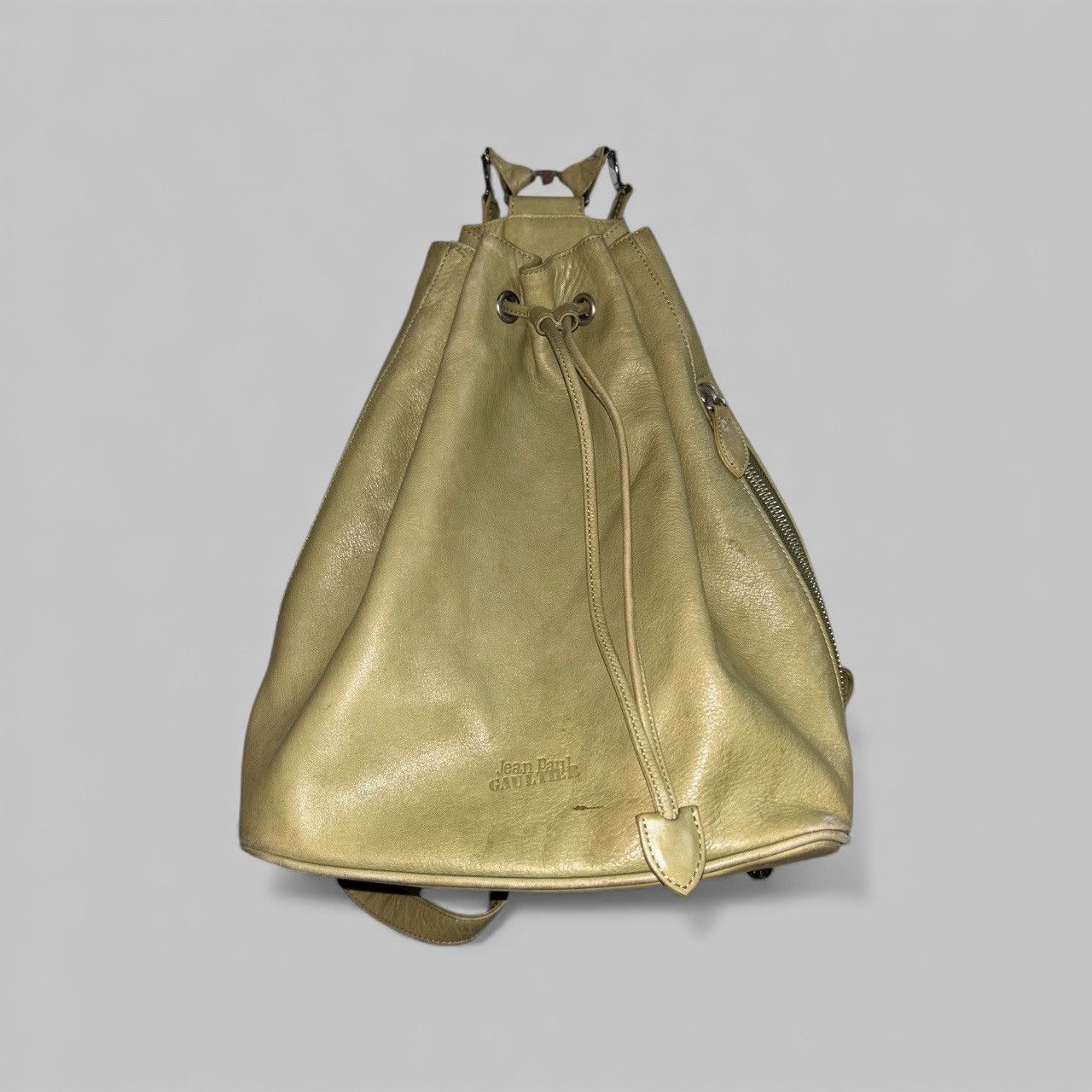 Jean Paul Gaultier Leather Drawstring Backpack Size ONE SIZE - 2 Thumbnail