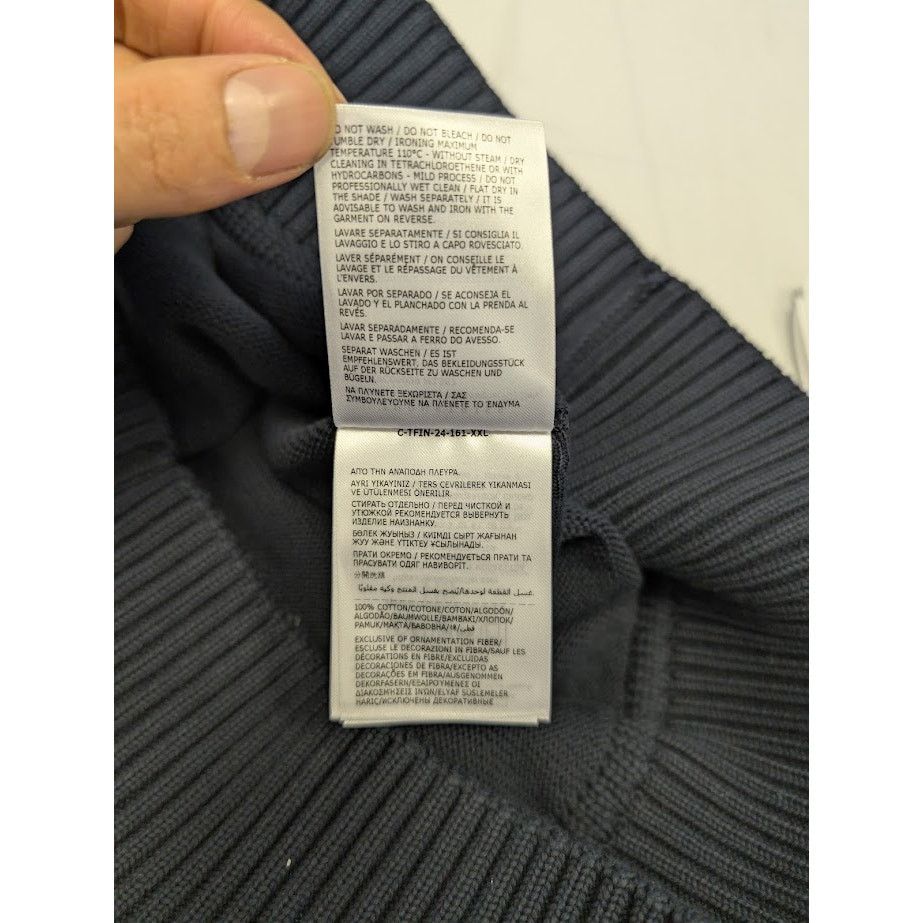 Moncler o1rshd1 Girocollo Tricot Sweater in Navy Size US XXL / EU 58 / 5 - 18 Thumbnail