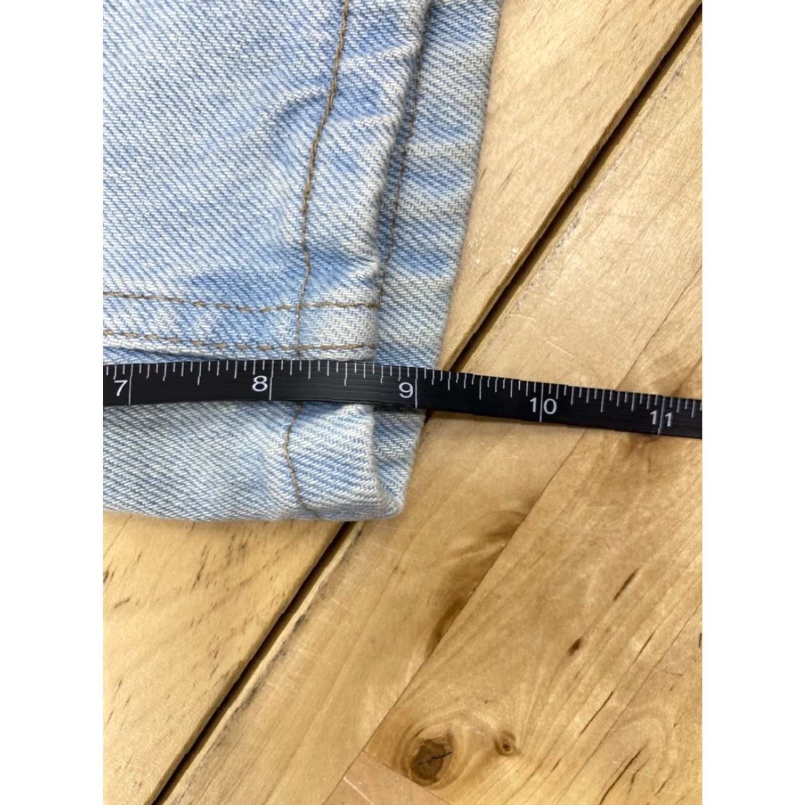 Denime VINTAGE Unbranded Denim Shorts Men 40 Blue Stone Wash 90s Casual Jeans 40 in Waist Mens Size US 40 / EU 56 - 5 Thumbnail