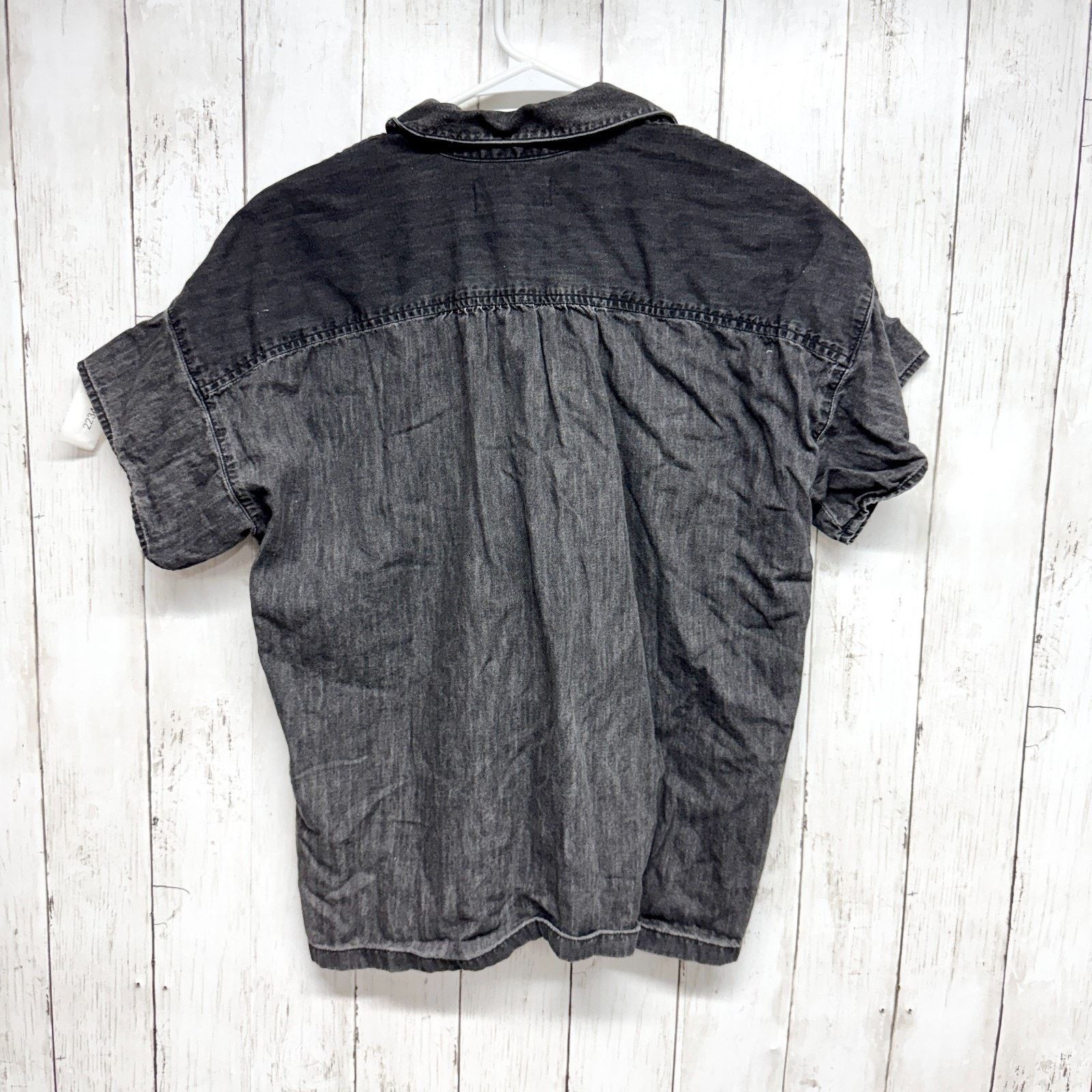 Madewell Madewell Top Sz XS Collared Short Sleeve Button Down Blouse Size XS / US 0-2 / IT 36-38 - 5 Thumbnail