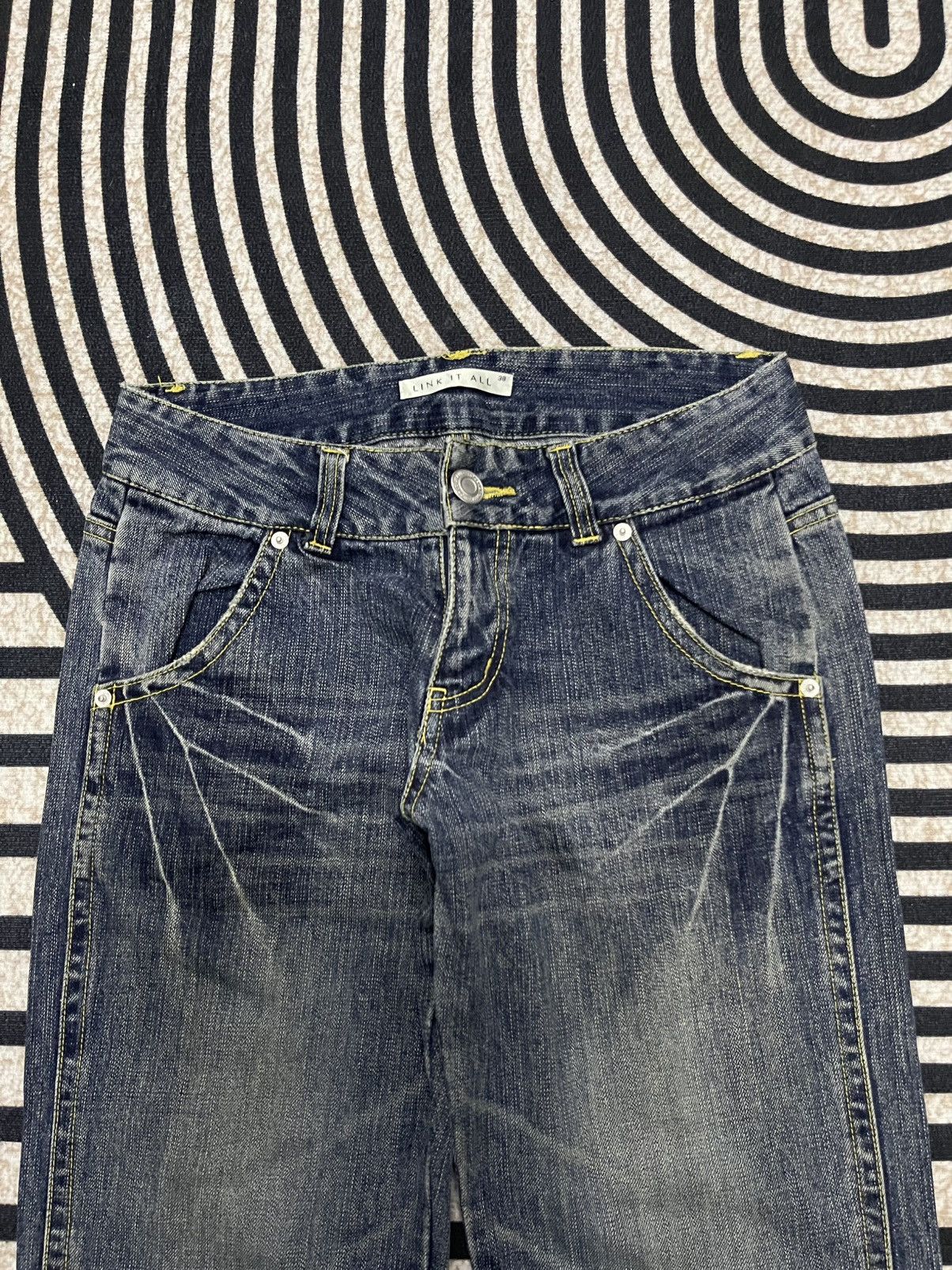 Japanese Brand 2000s LINK IT ALL FLARE JEANS IFSIXWASNINE STYLE Size US 29 - 6 Thumbnail