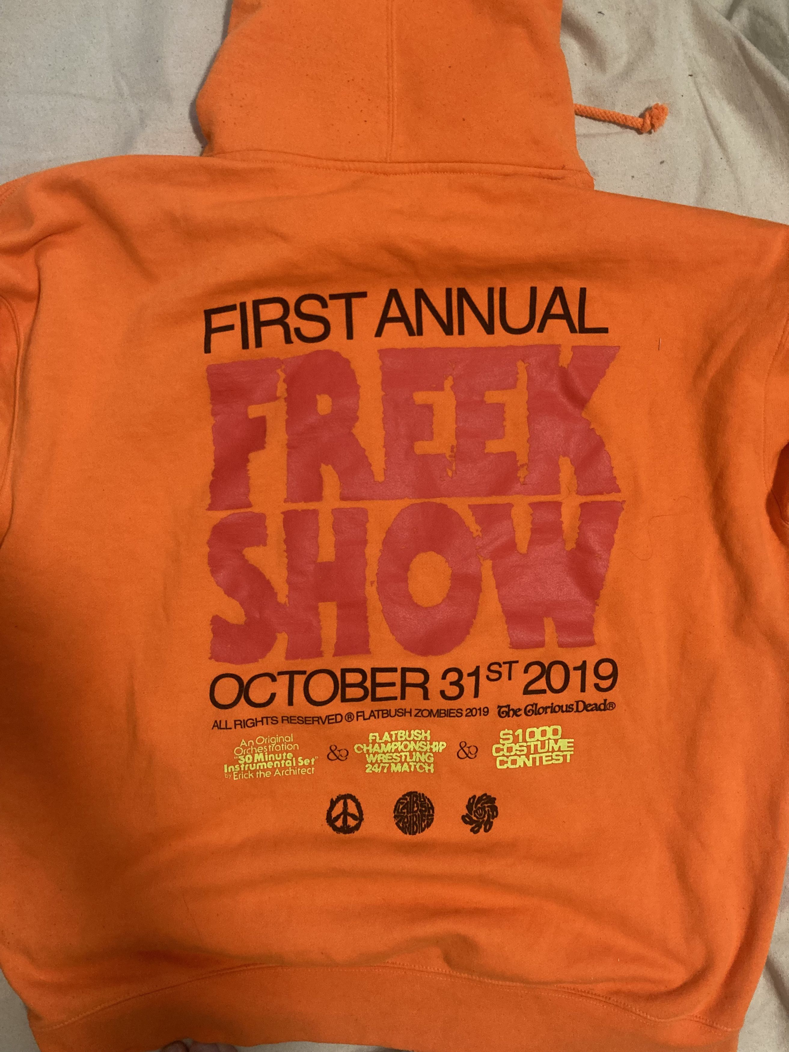 Flatbush Zombies flatbush zombies 2019 freek show merch hoodie Size US XL / EU 56 / 4 - 3 Thumbnail