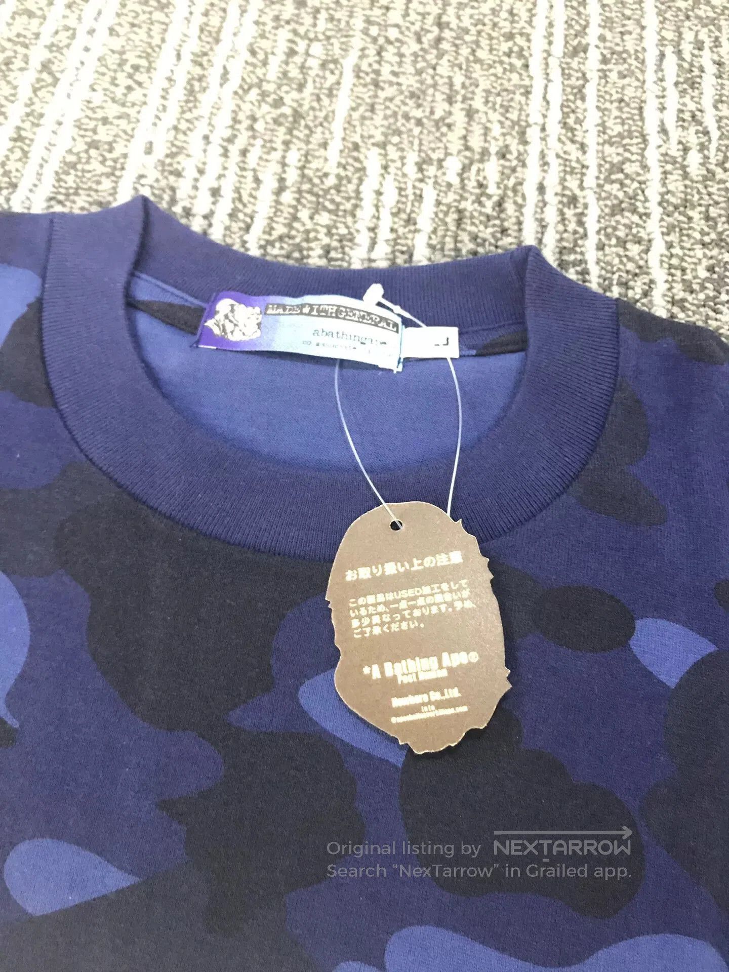 Bape A Bathing Ape Bape Blue Camo Tee. Size US L / EU 52-54 / 3 - 2 Thumbnail