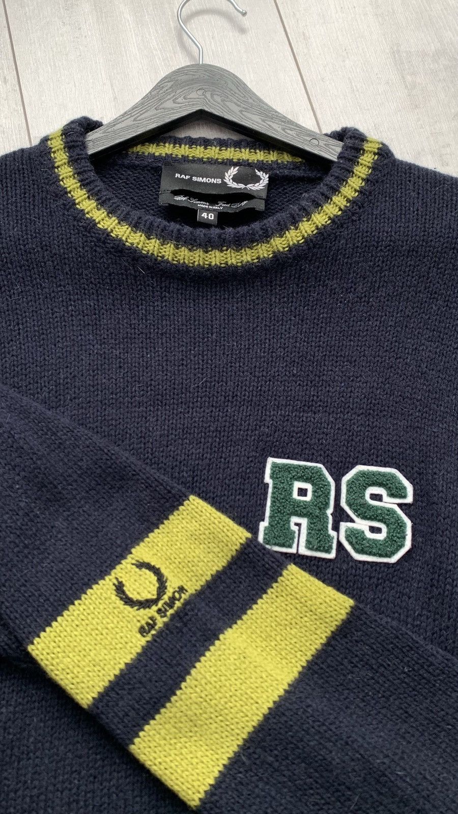 Fred Perry × Raf Simons × Raf by Raf Simons Fred Perry & Raf Simons Wool Alpaca Knitted Jumpers Sweater Size US M / EU 48-50 / 2 - 8 Thumbnail