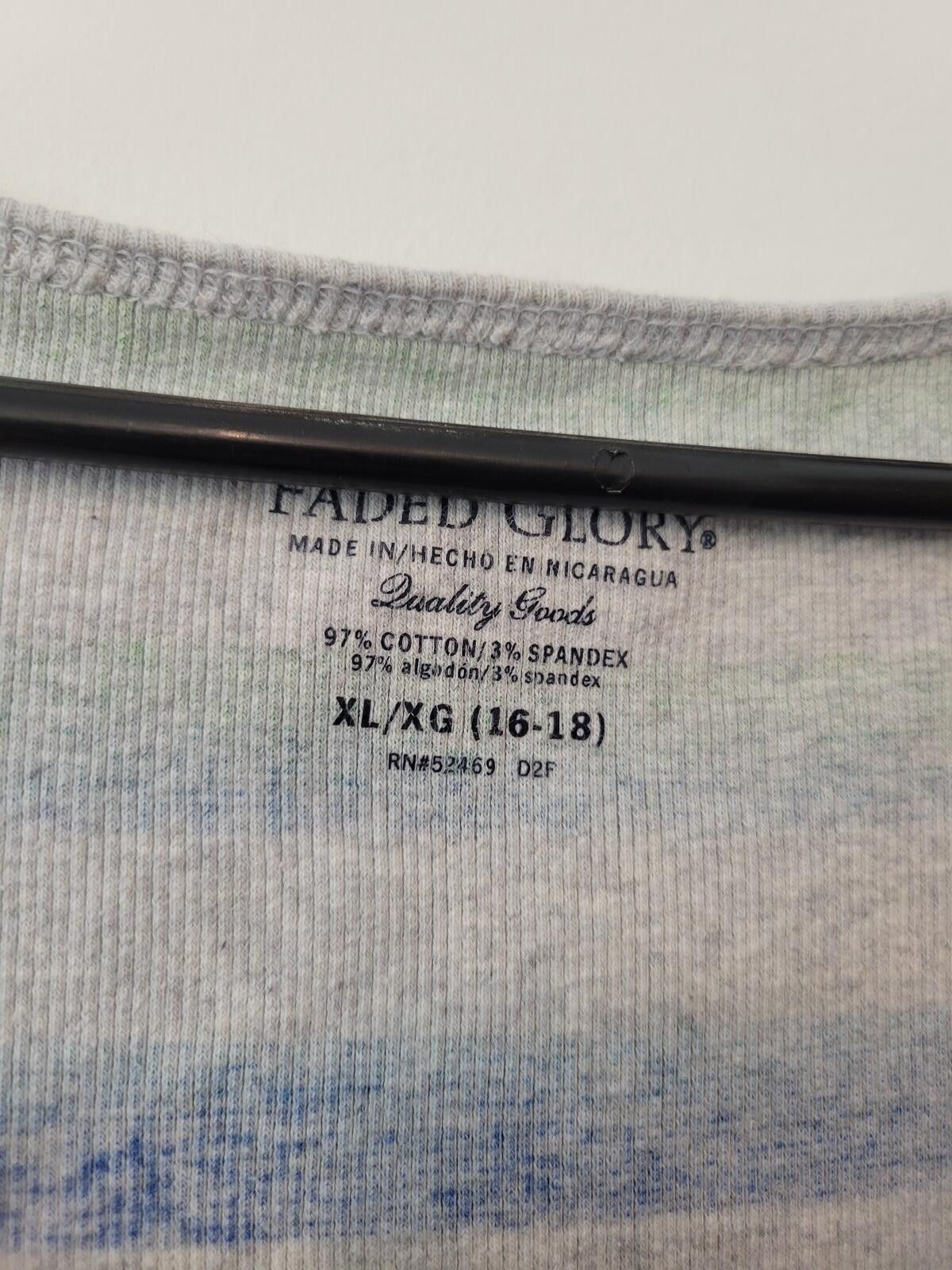 Faded Glory Faded Glory Women's XL Striped Cotton Tank Top Size XL / US 12-14 / IT 48-50 - 3 Thumbnail